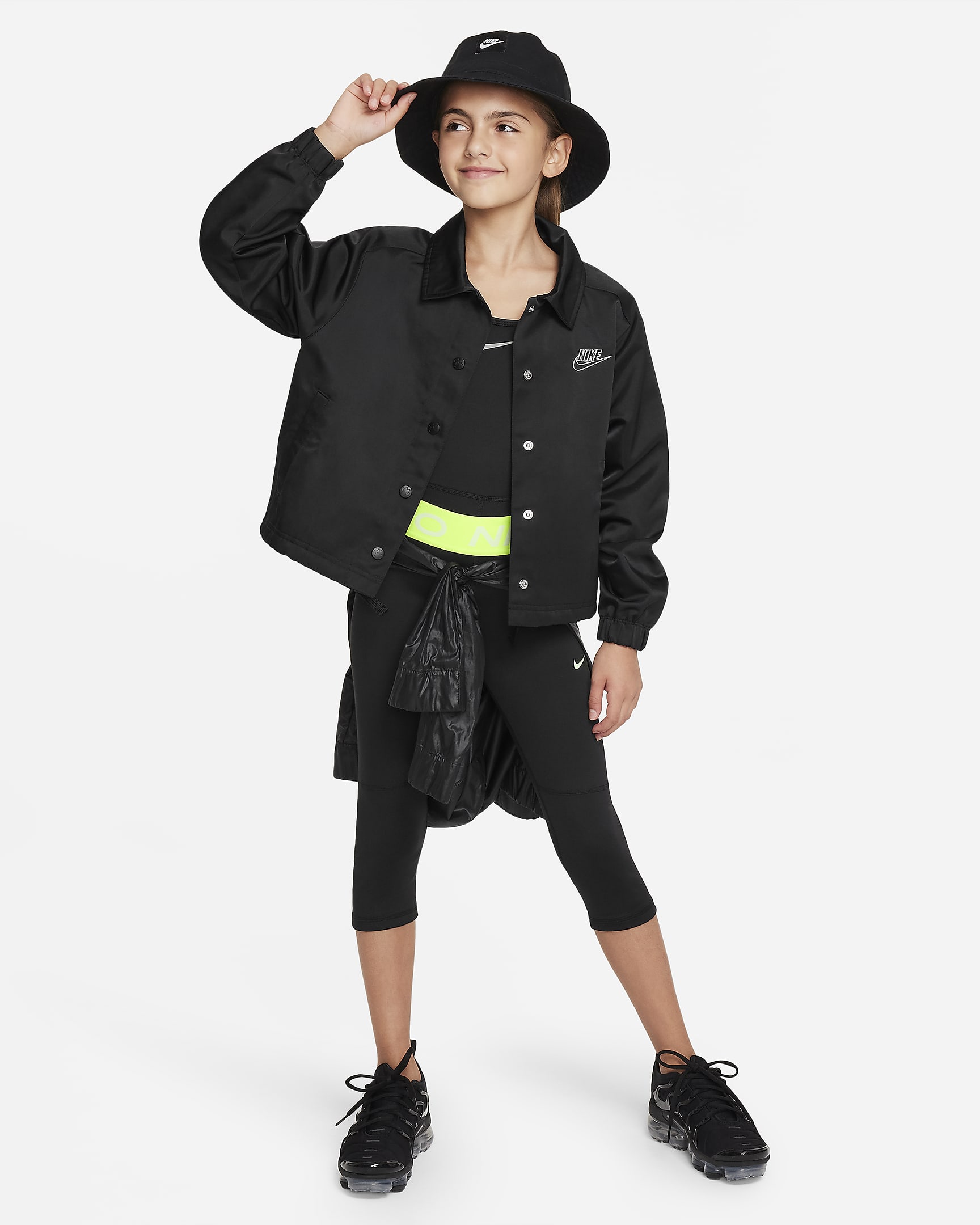 Nike Pro Big Kids' (Girls') Capri Leggings. Nike.com