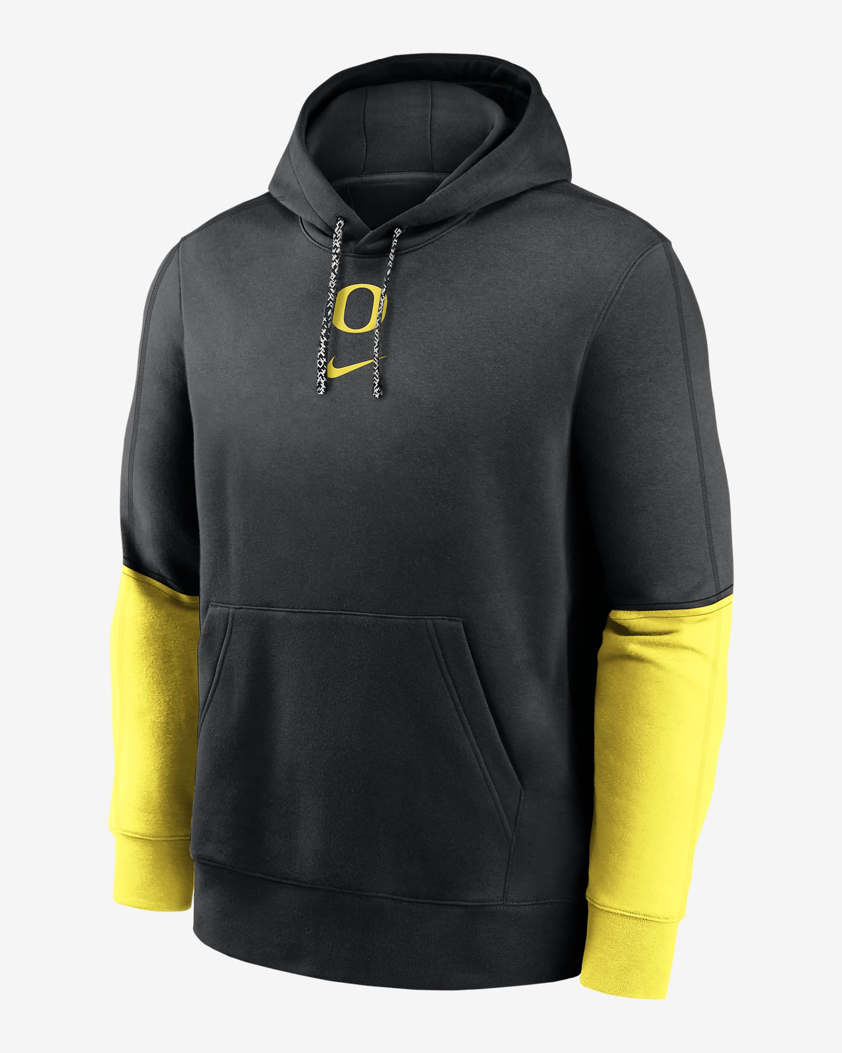 Oregon Ducks Sideline Team Issue Club Men's Nike College Pullover Hoodie - Black