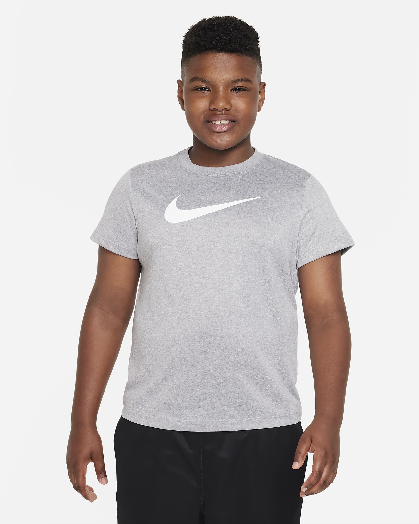 Nike Dri-FIT Big Kids' (Boys') Training T-Shirt (Extended Size). Nike.com