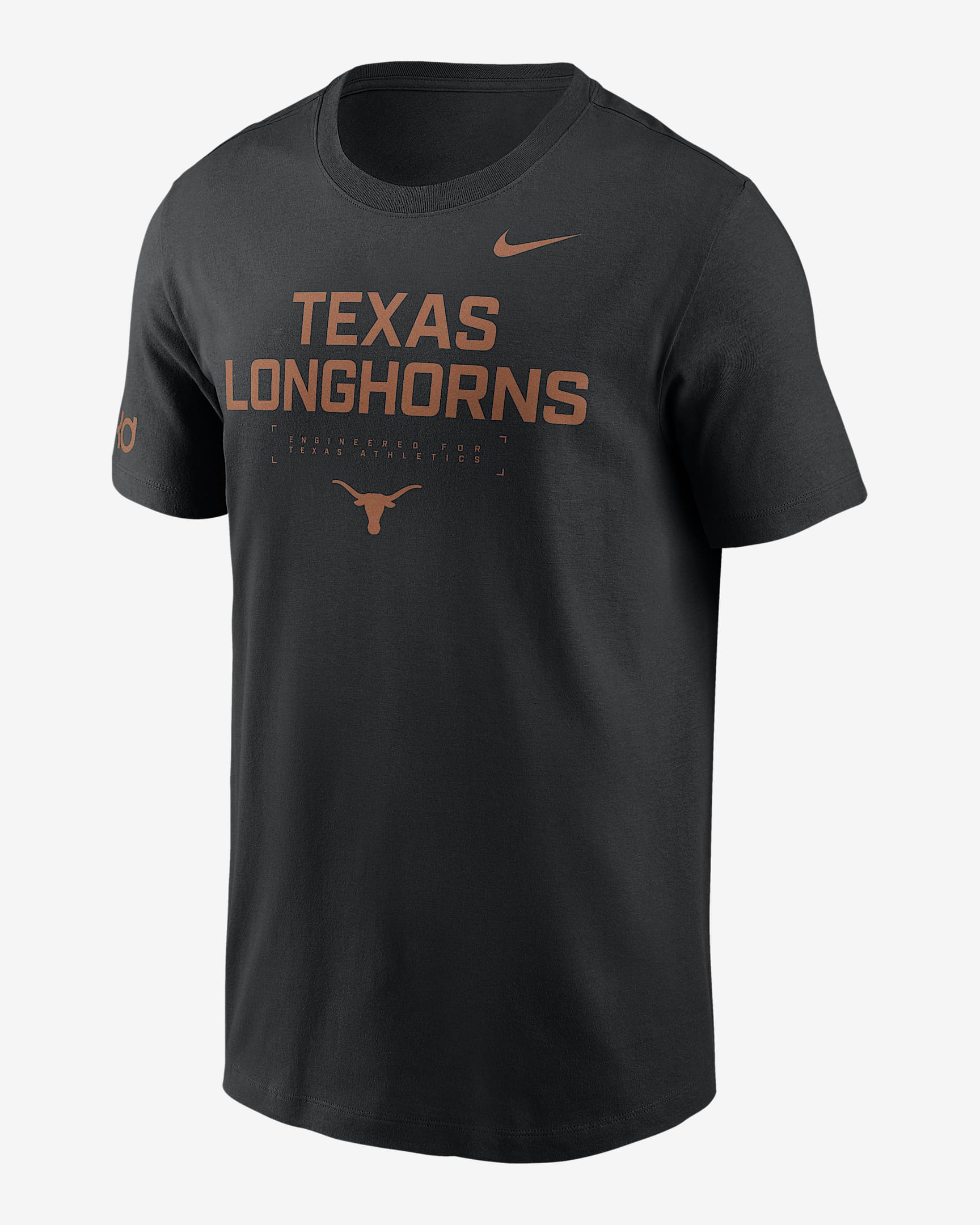 Texas Courtside Basketball Men's Nike Dri-FIT College T-Shirt - Black