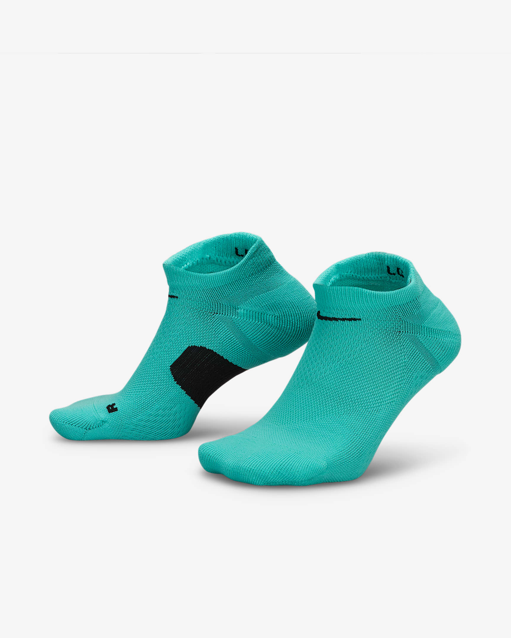 No-show-strumpor Nike Midweight Running (1 par) - Washed Teal/Svart/Svart