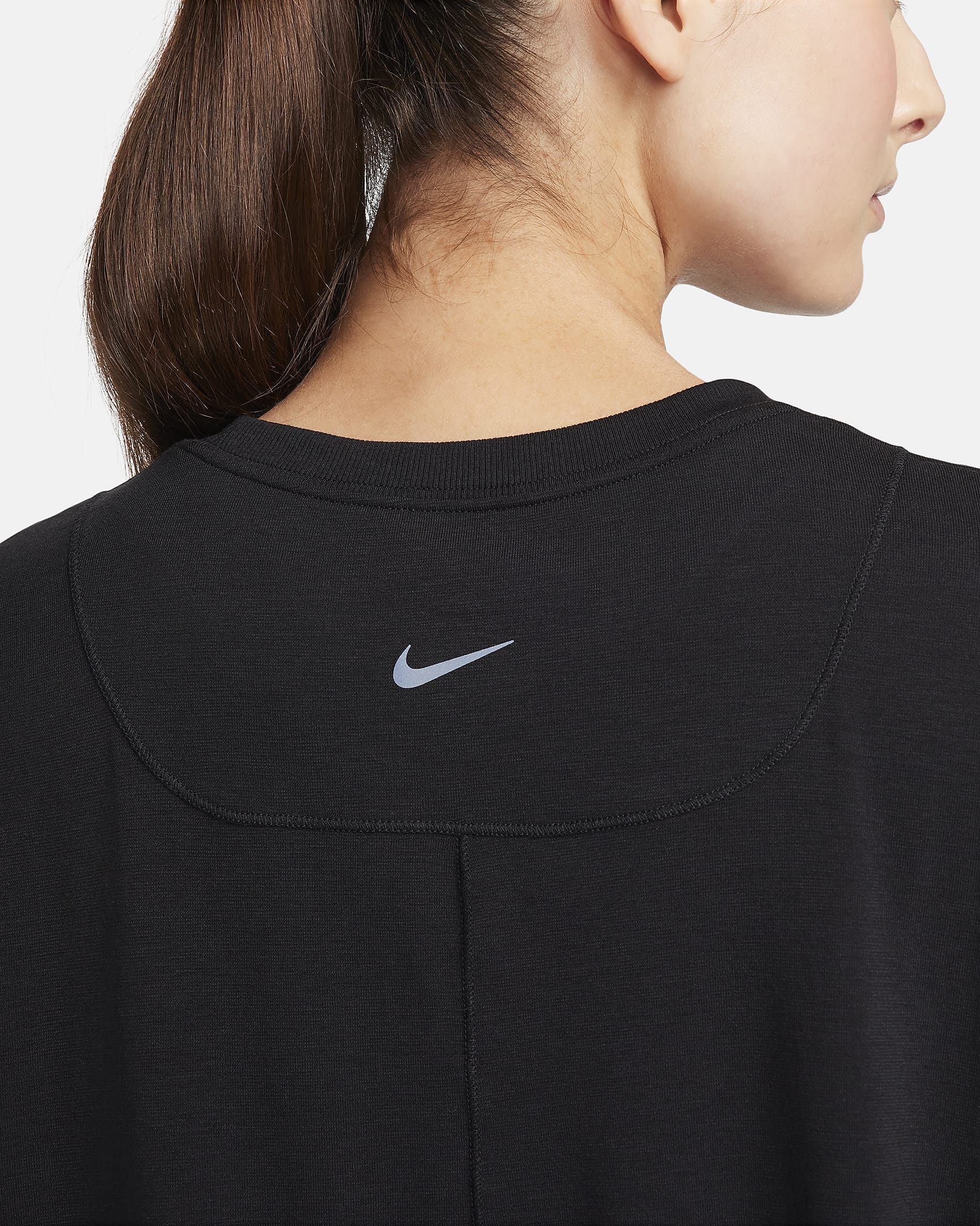 Nike One Relaxed Dri-FIT Uzun Kollu Kadın Üstü - Siyah/Siyah