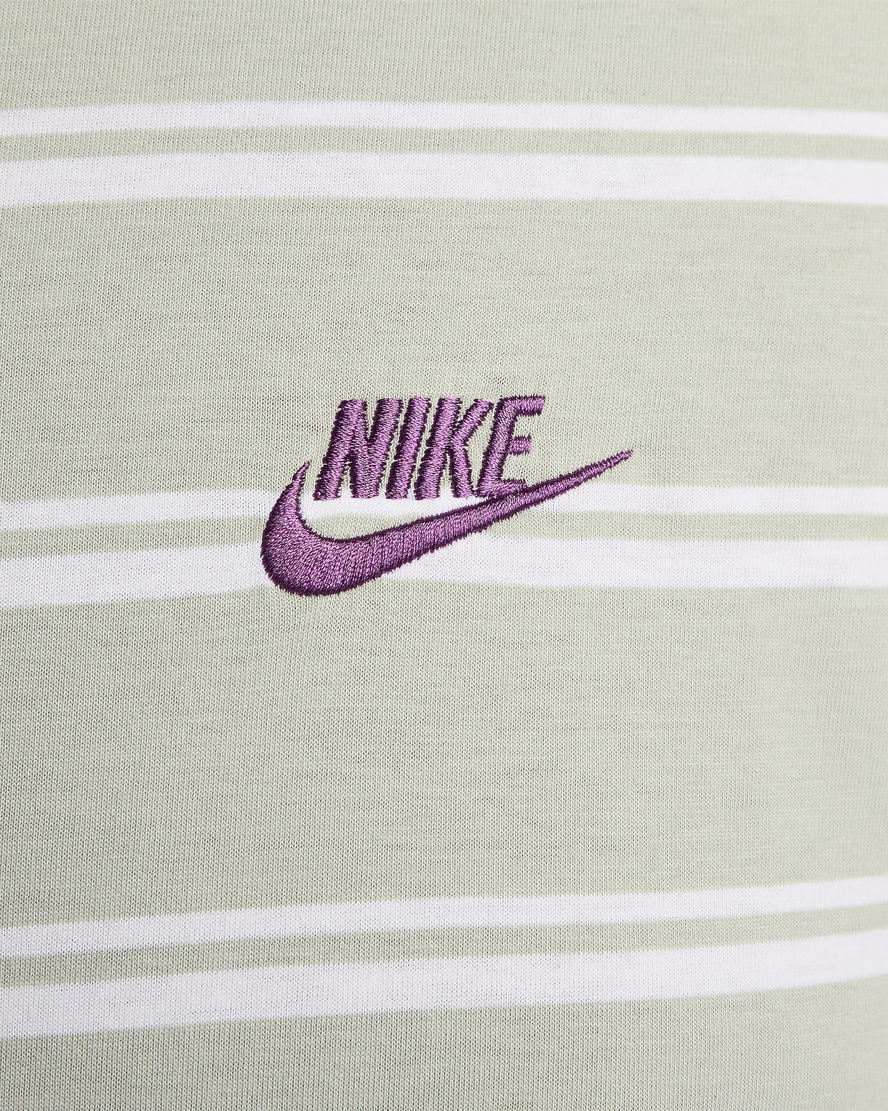 Nike Sportswear Men's Striped T-Shirt - Jade Horizon