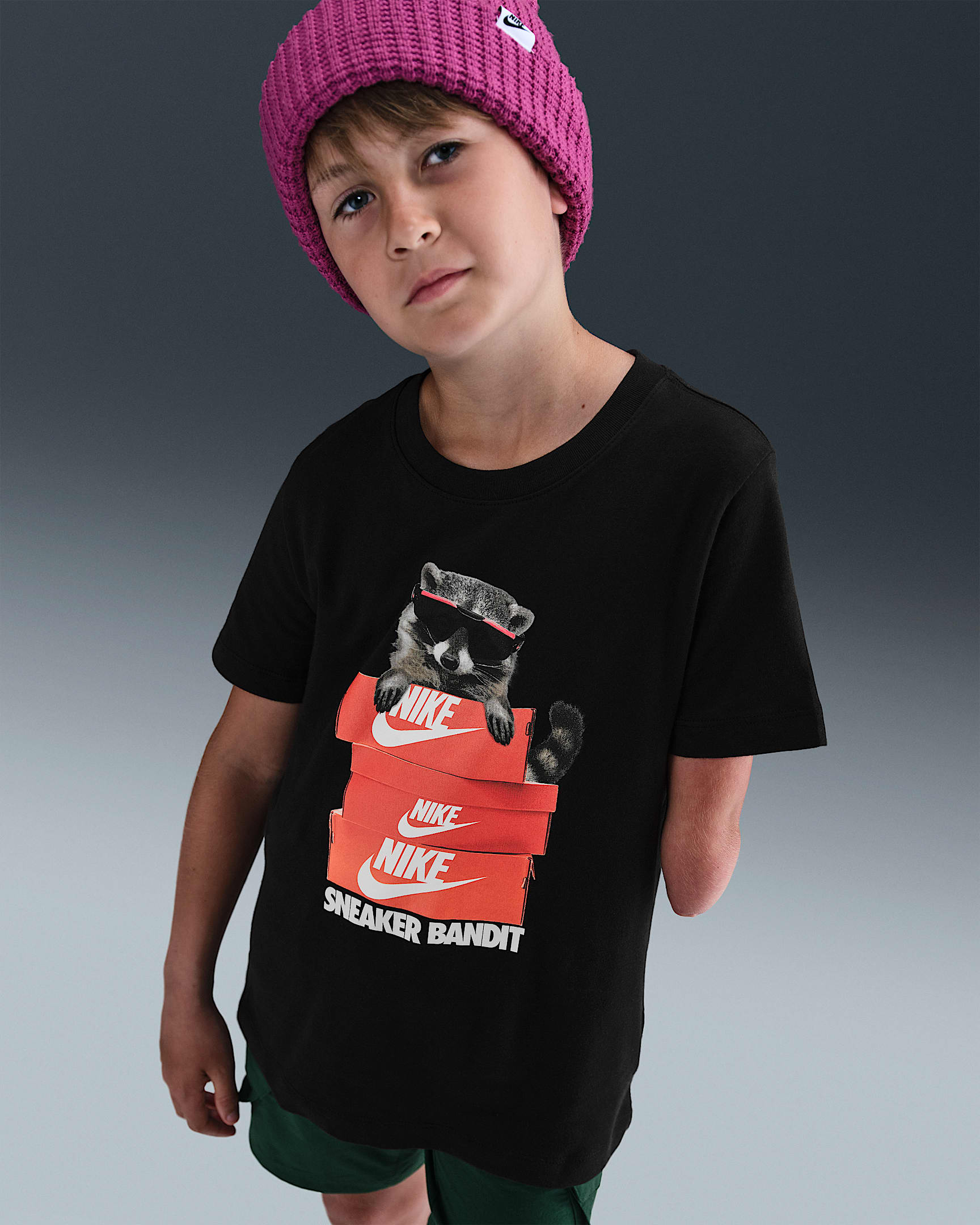 Nike Sportswear Big Kids' T-Shirt - Black