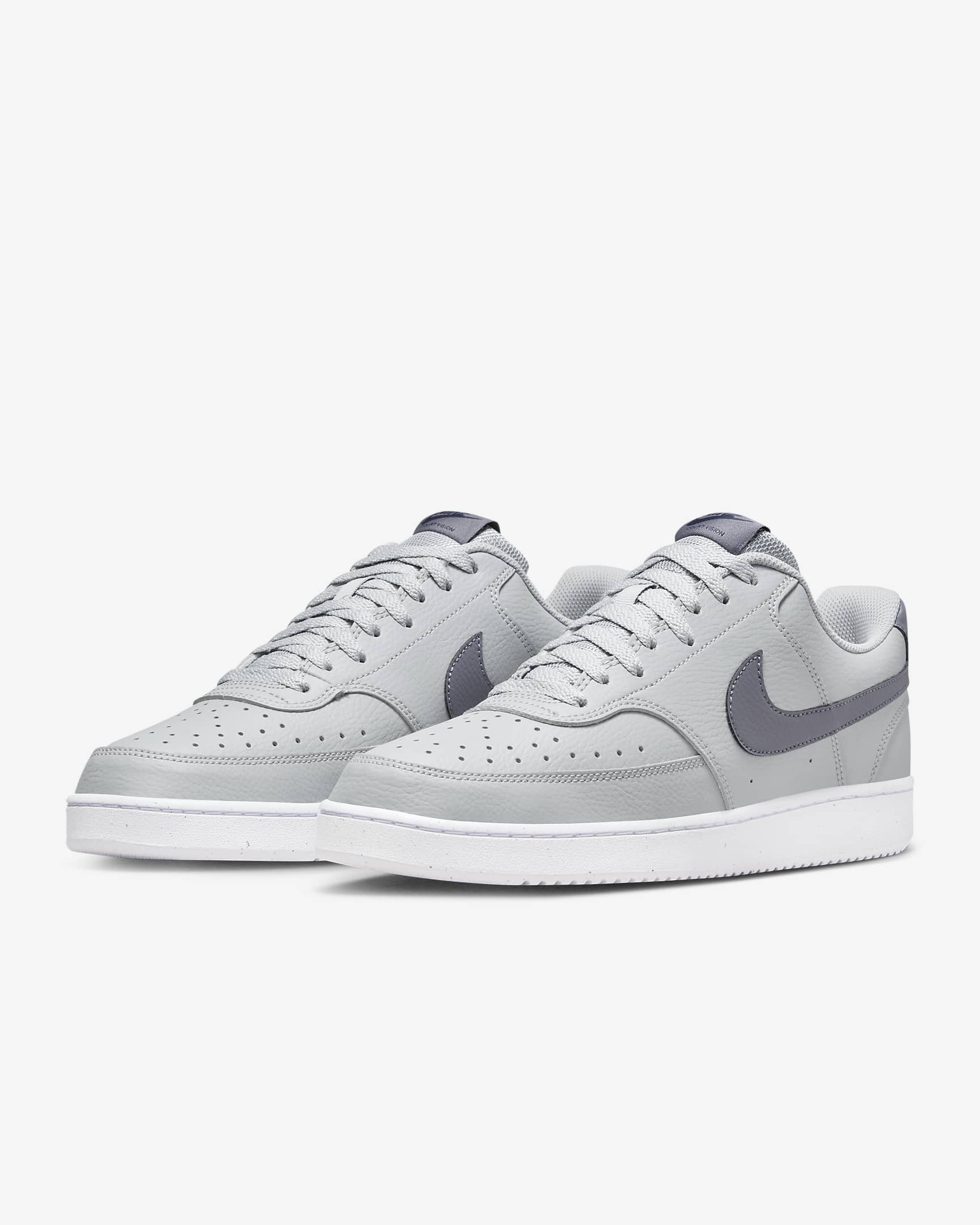 Nike Court Vision Low Next Nature Men's Shoes - Wolf Grey/Midnight Navy/White/Light Carbon