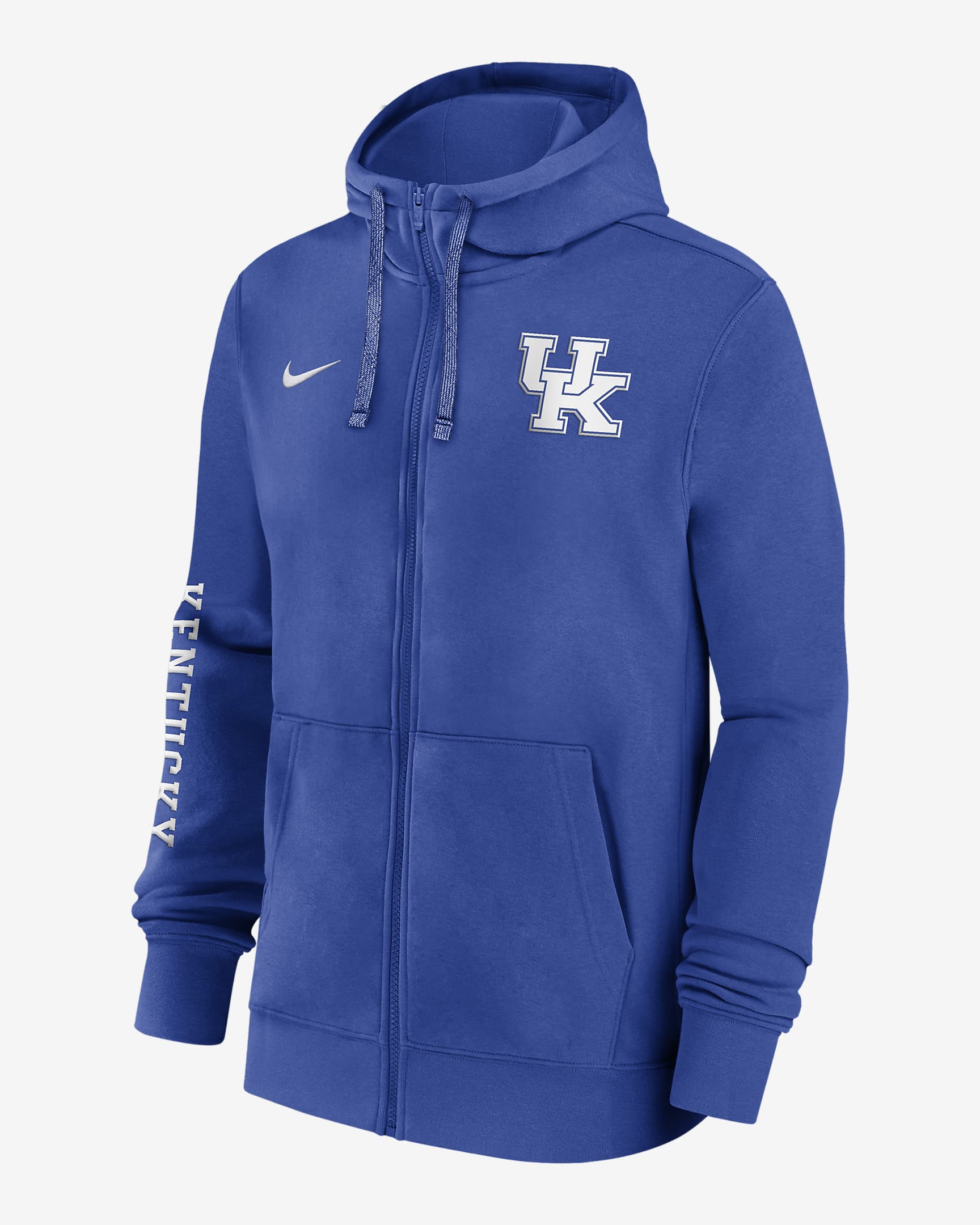 Sudadera con gorro de cierre completo universitaria Nike para hombre Kentucky Wildcats Sideline Team Issue - Royal