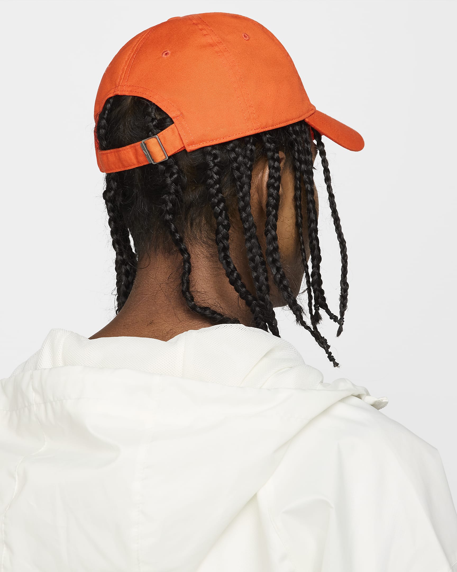 Nike Club strukturálatlan Futura Wash sapka - Safety Orange/Fehér