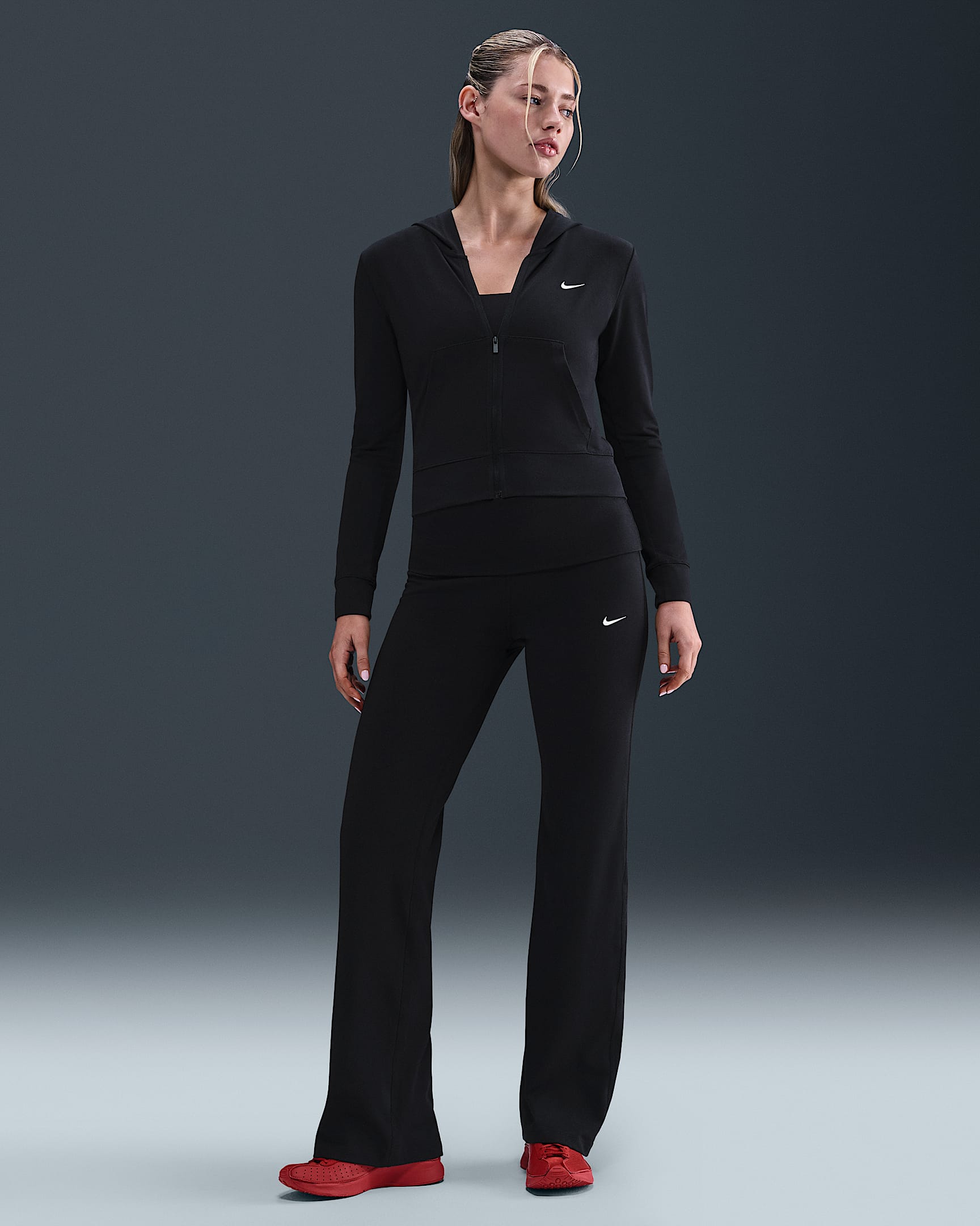 Nike Sportswear Women's High-Waisted Trousers - Black/Sail