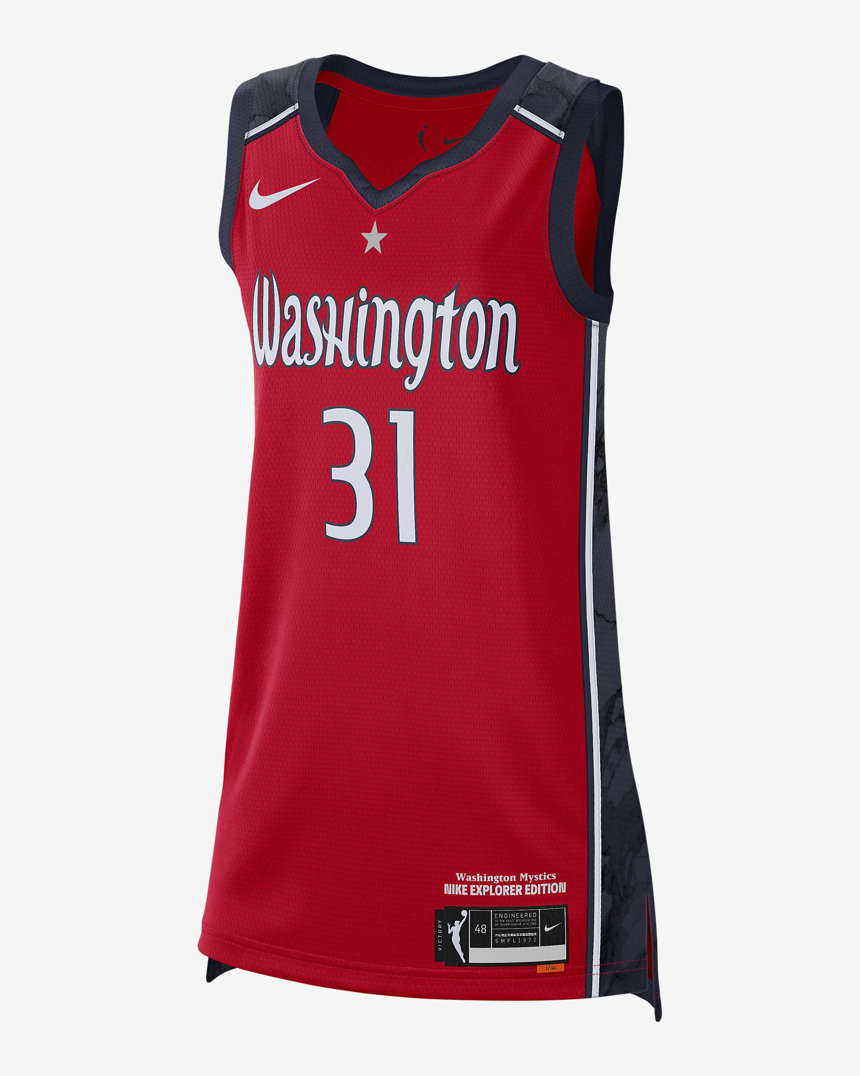 Washington Mystics Explorer Edition Women's Nike Dri-FIT WNBA Victory ...