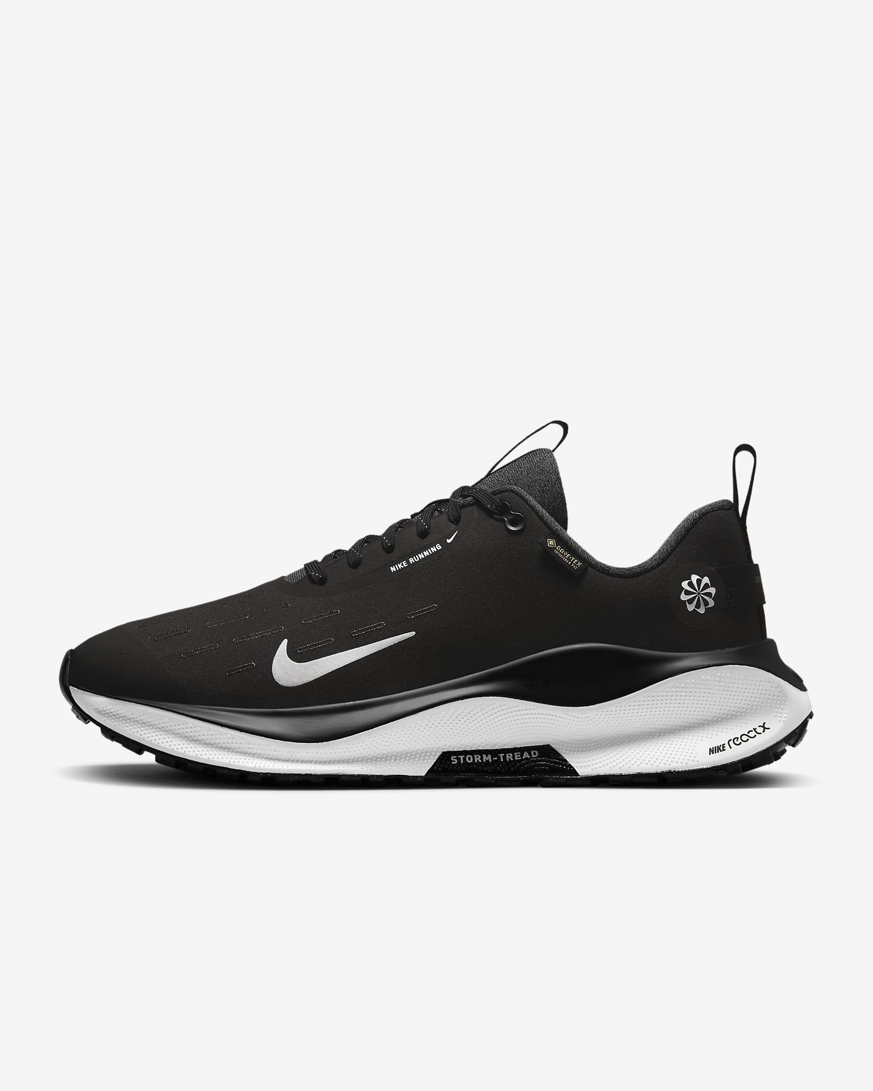 Tenis de correr en carretera impermeables para hombre Nike InfinityRN 4 GORE-TEX - Negro/Antracita/Volt/Blanco