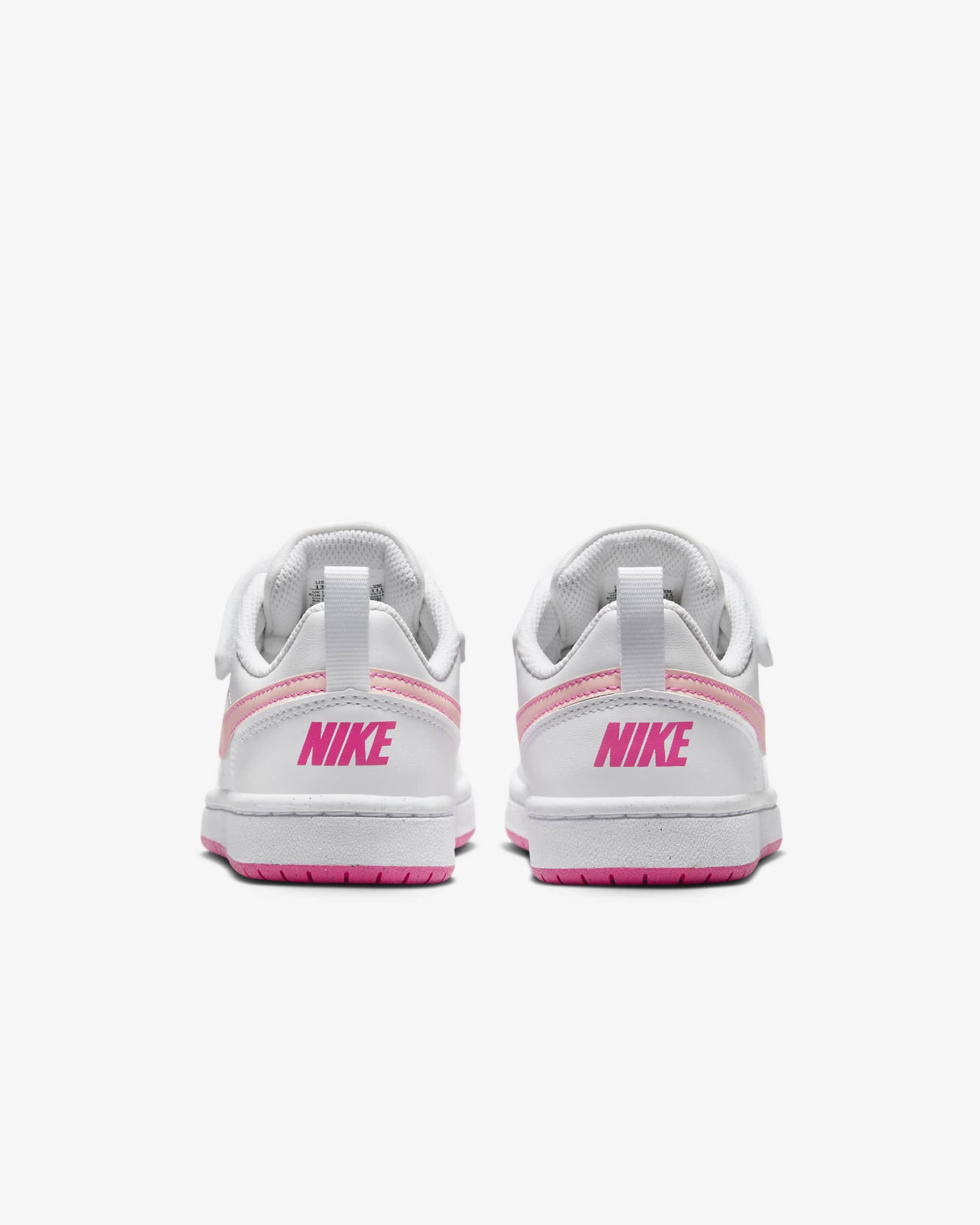 Nike Court Borough Low Recraft Little Kids' Shoes - White/Pinksicle/Arctic Orange