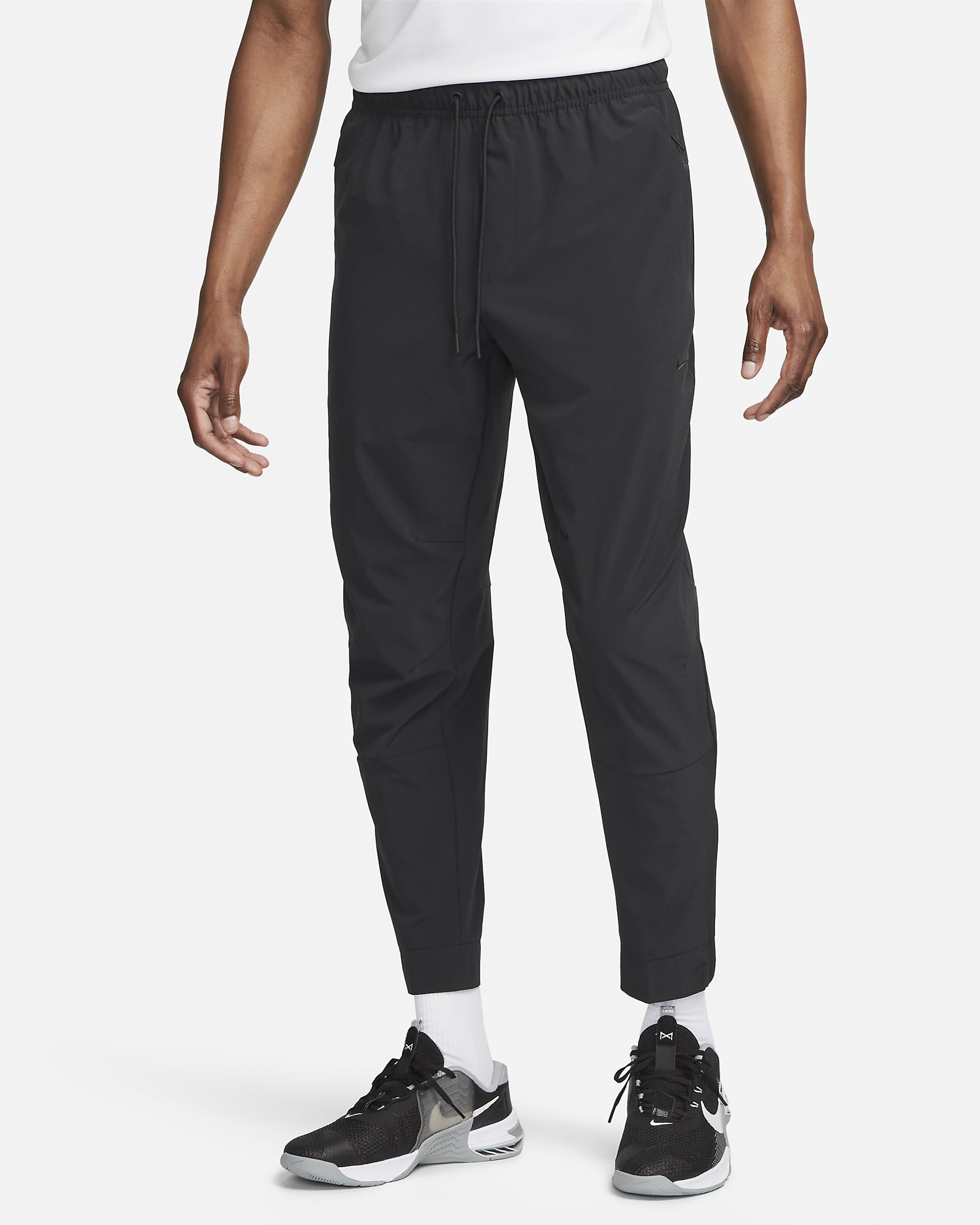 Nike Unlimited Men's Dri-FIT Zip Cuff Versatile Trousers - Black/Black/Black