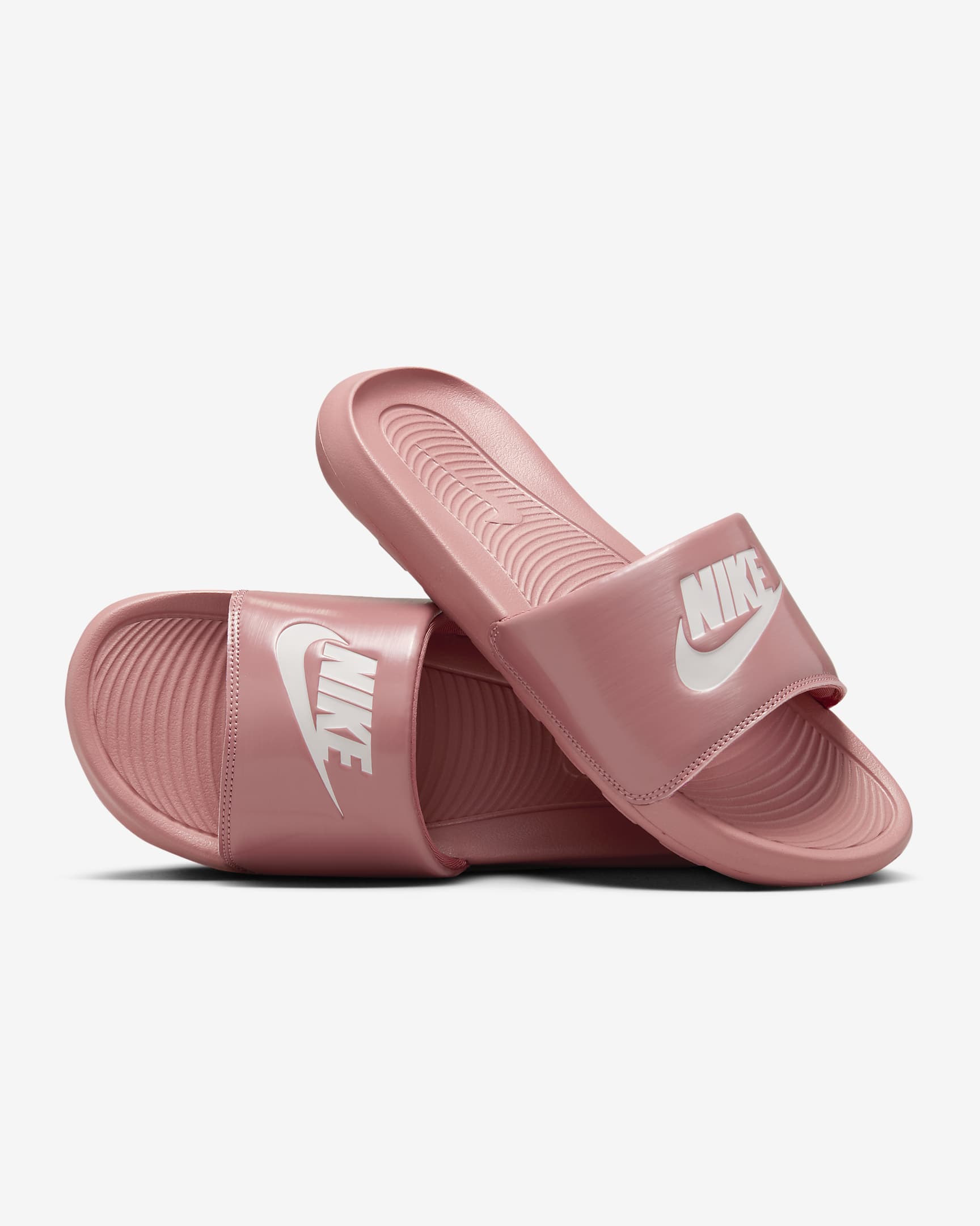 Nike Victori One Women's Slides - Canyon Pink/Canyon Pink/Particle Rose