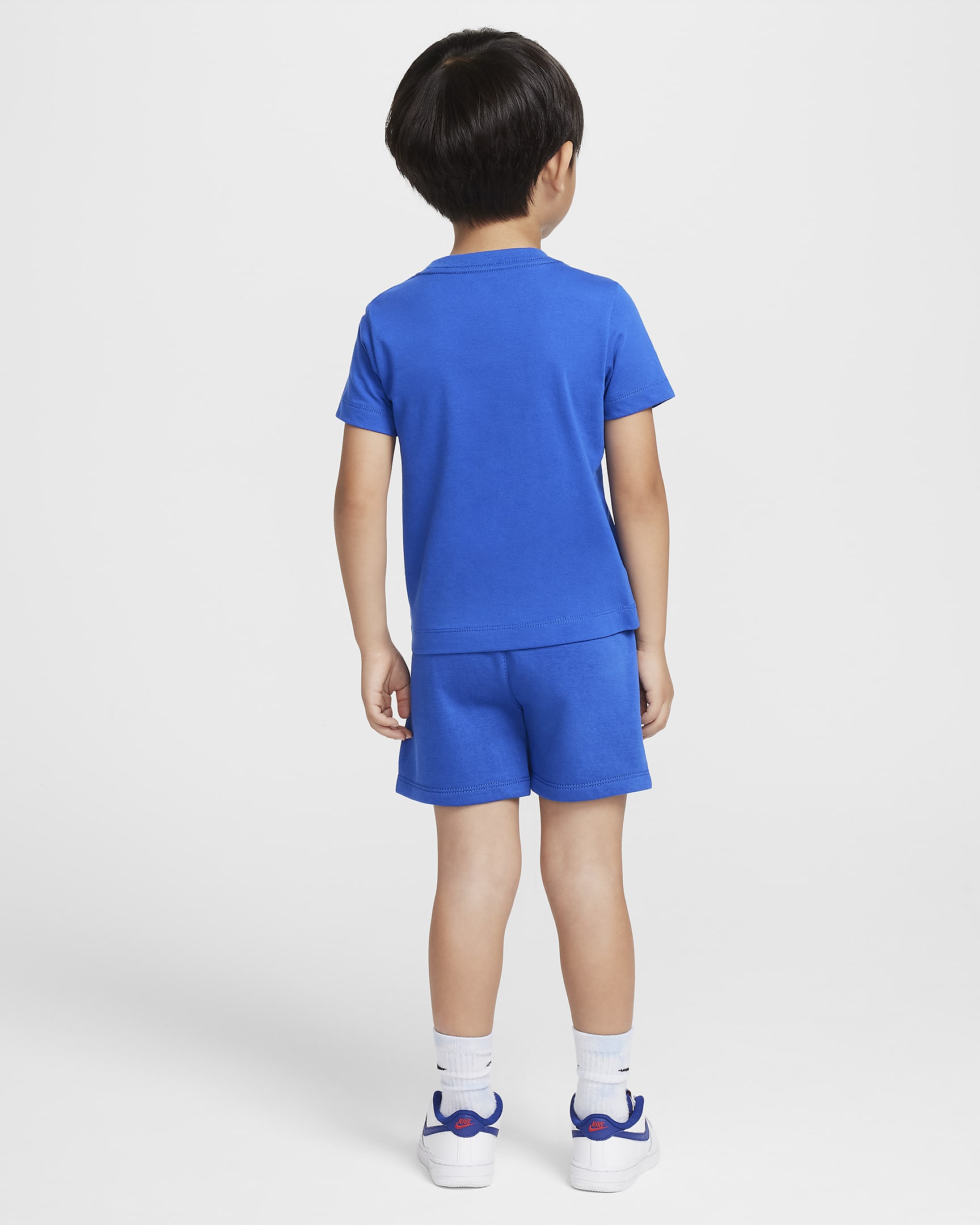 Conjunto de shorts de tejido Knit infantil Nike Club - Royal juego