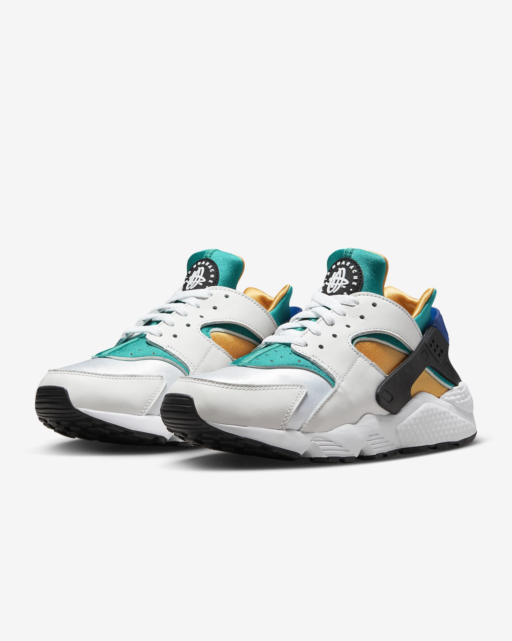 Nike Air Huarache Men's Shoes - White/Emerald/Resin/Blue