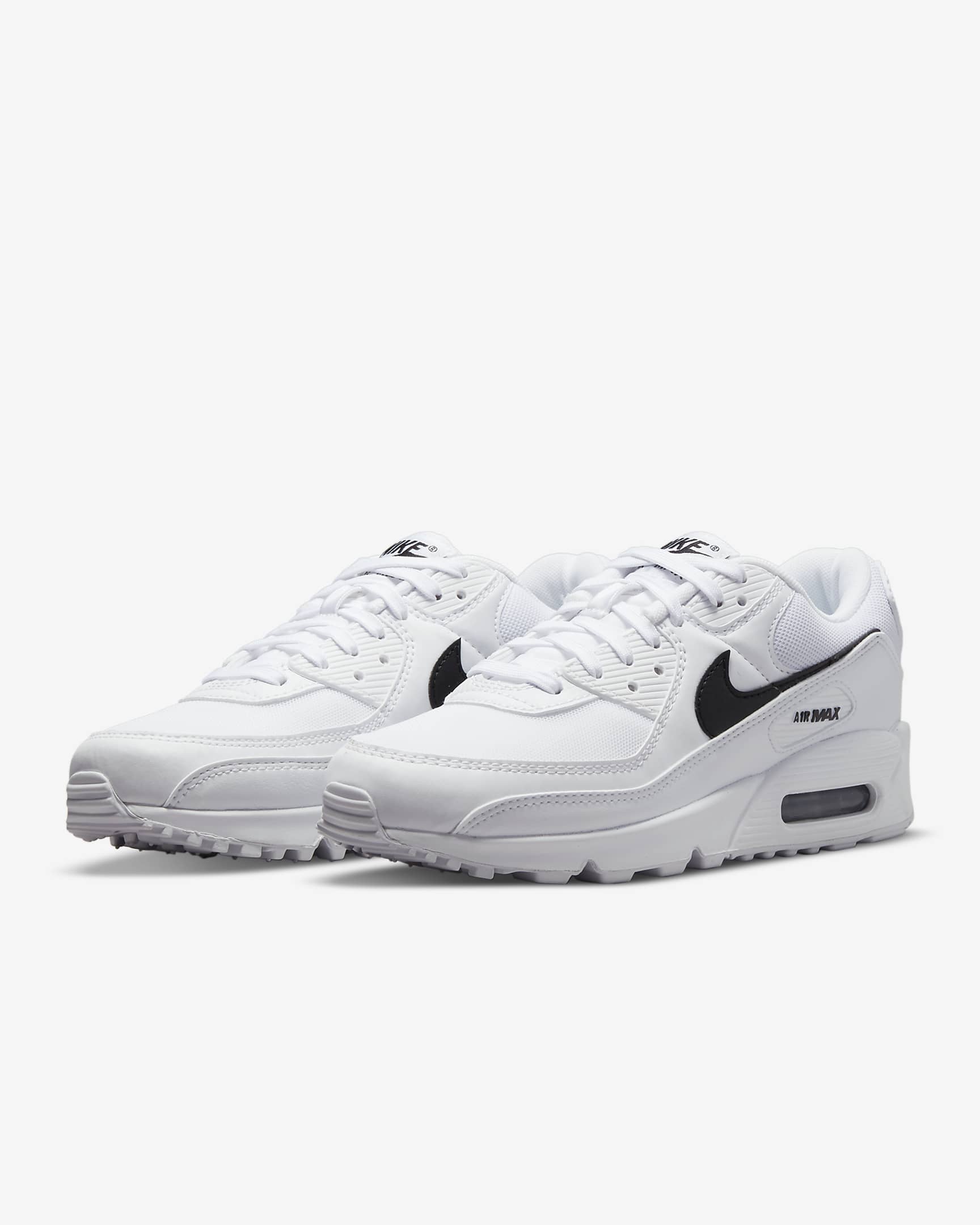 Nike Air Max 90 Women's Shoes - White/White/Black