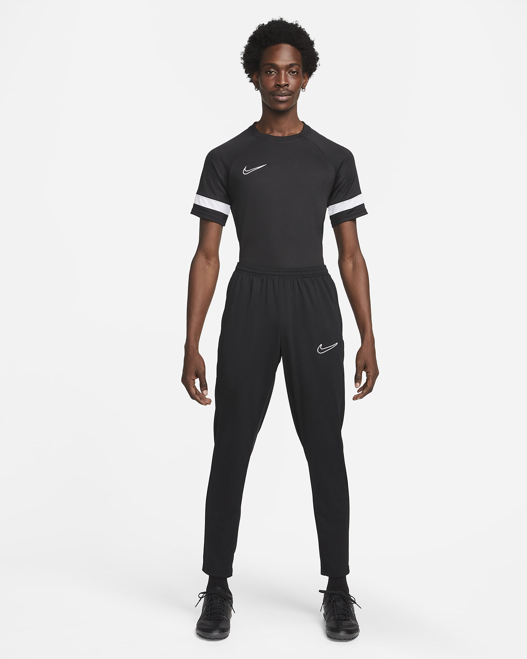 Nike Dri-FIT Academy Dri-FIT Erkek Futbol Eşofman Altı - Siyah/Siyah/Siyah/Beyaz