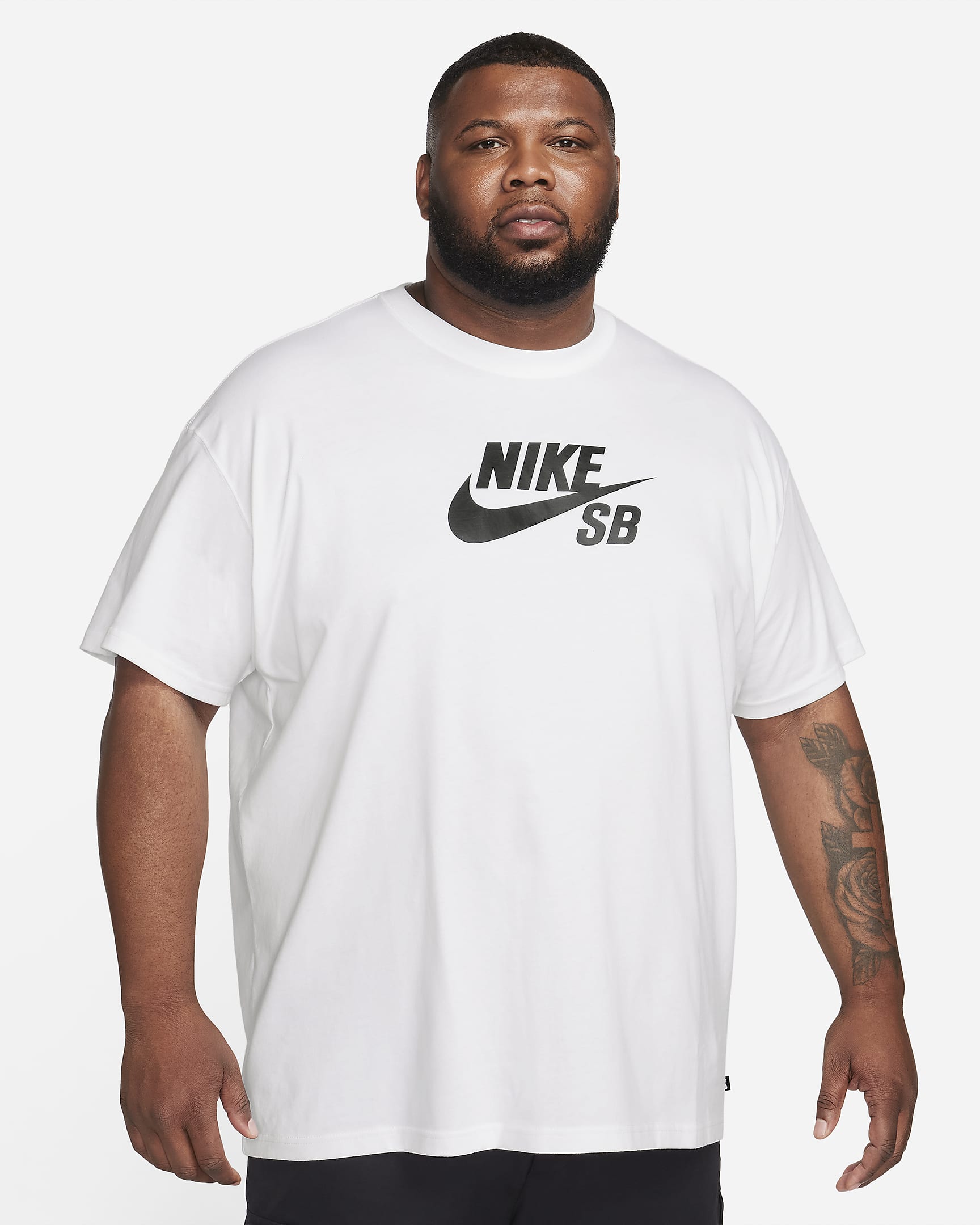 Skateboard-t-shirt Nike SB Logo - Vit/Svart