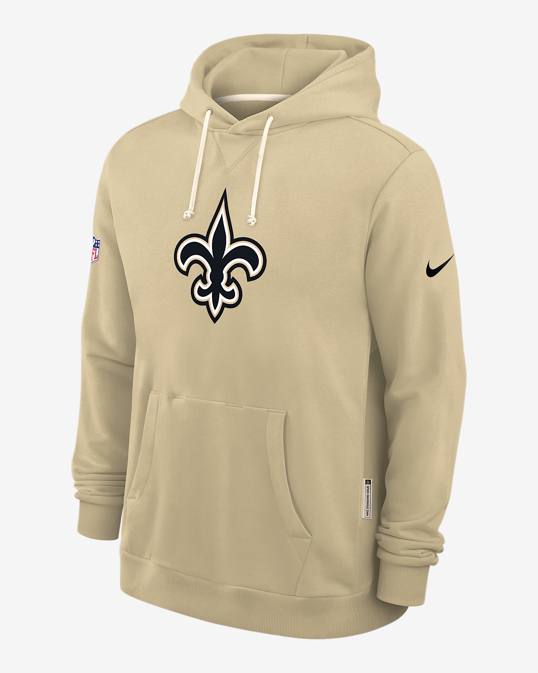 Sudadera con gorro sin cierre Nike Dri-FIT de la NFL para hombre New Orleans Saints Alt Offensive Set Play Sideline - Oro