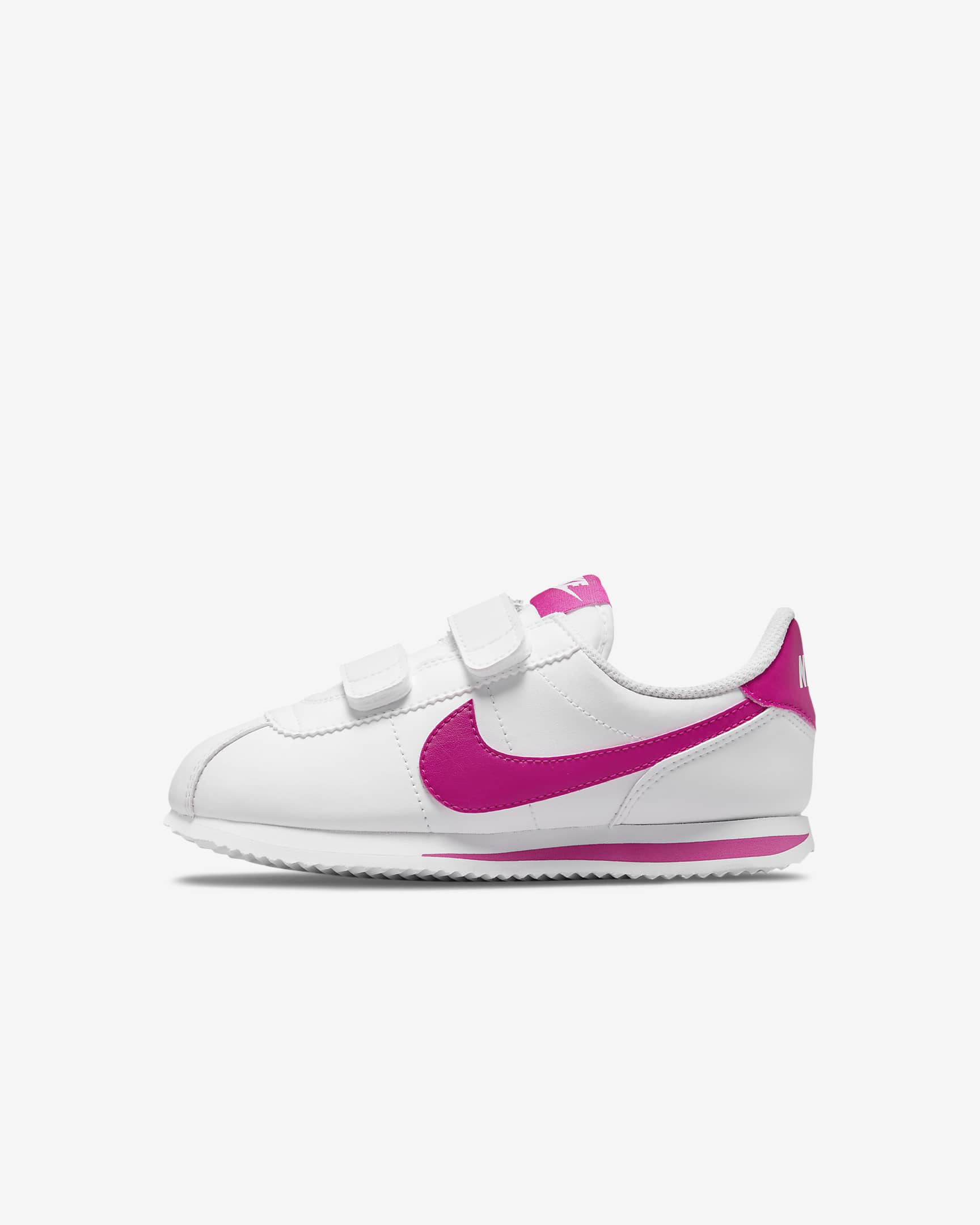 Nike Cortez Basic SL Younger Kids' Shoes - White/Pink Prime