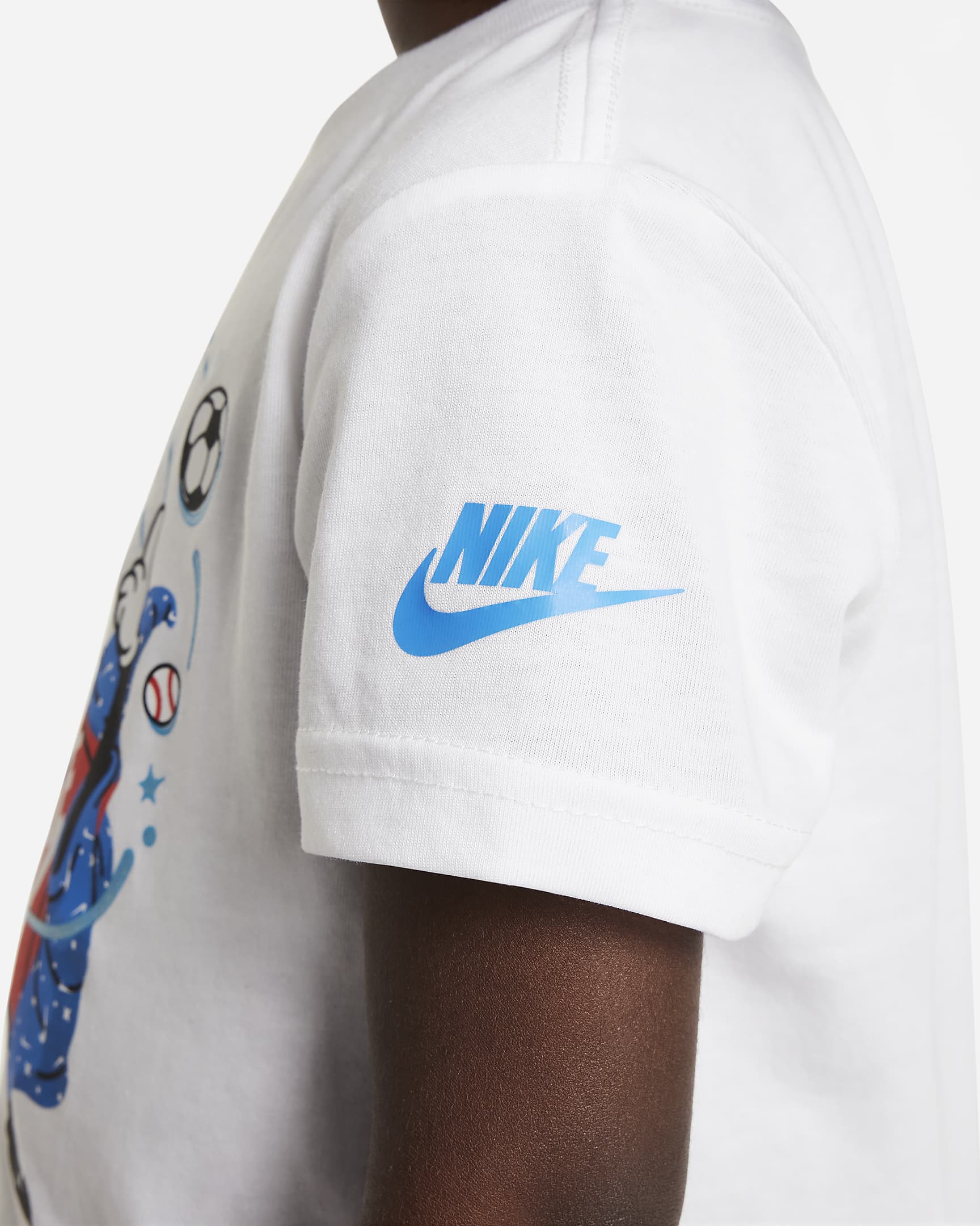 Nike T-Shirt mit Grafik für Kleinkinder - Weiß