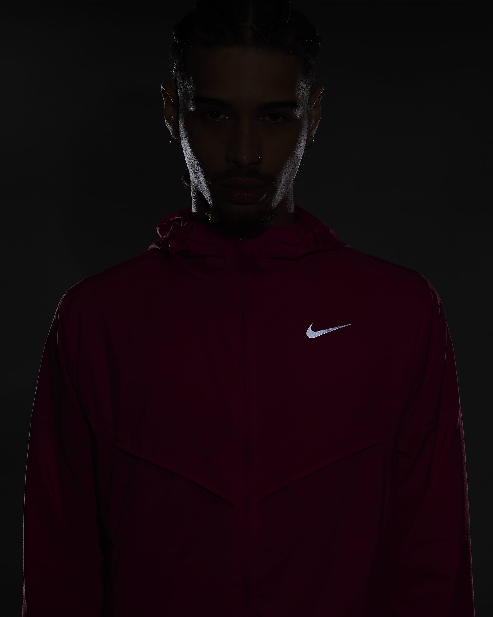 Chamarra de correr Repel para hombre Nike Windrunner - Rosa margarita/Rosa margarita