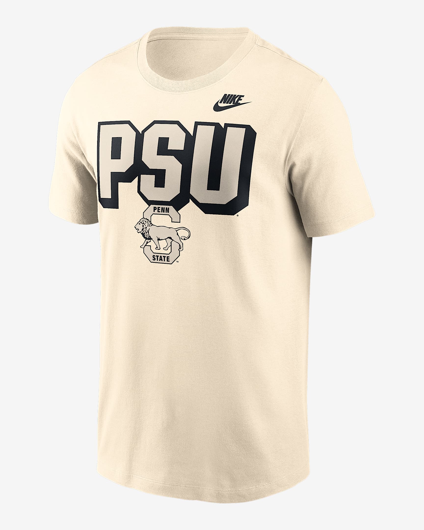 Penn State Team Bold Men's Nike College T-Shirt - Natural