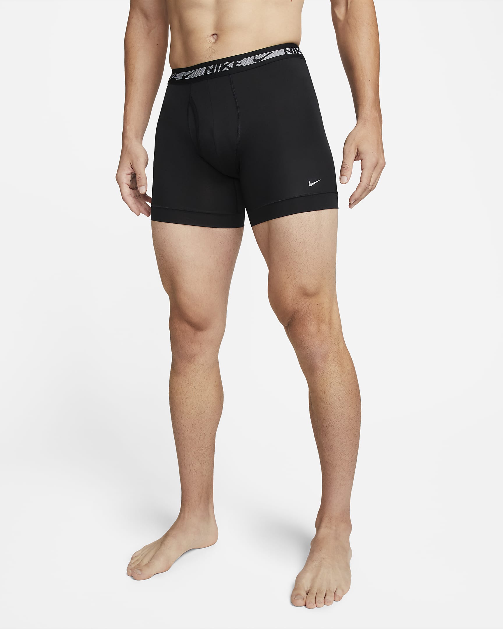 Ropa interior para hombre Nike Dri-FIT Ultra-Stretch Micro (paquete de 3) - Negro