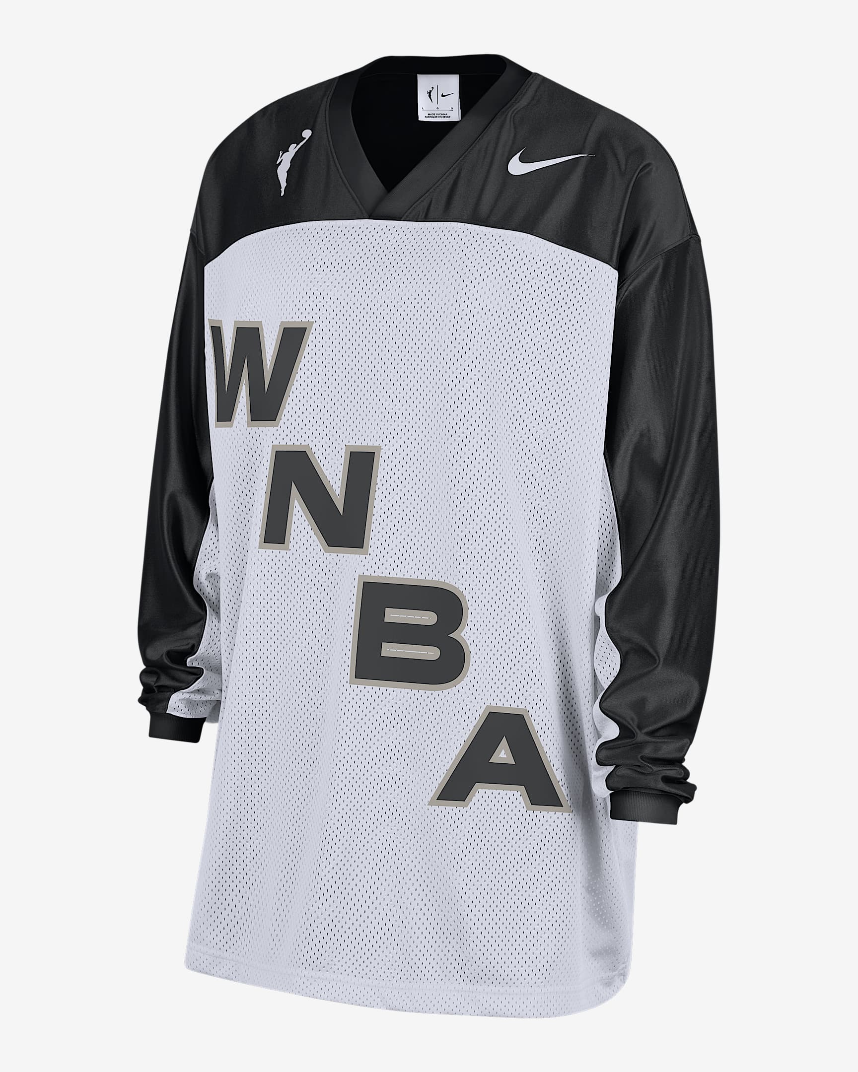Team 13 Women's Nike WNBA Long-Sleeve Top - Black/White/White