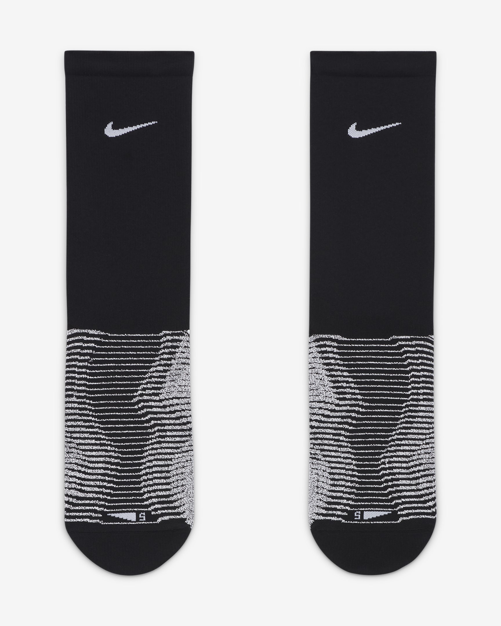 NikeGrip Vapor Strike Football Crew Socks - Black/White