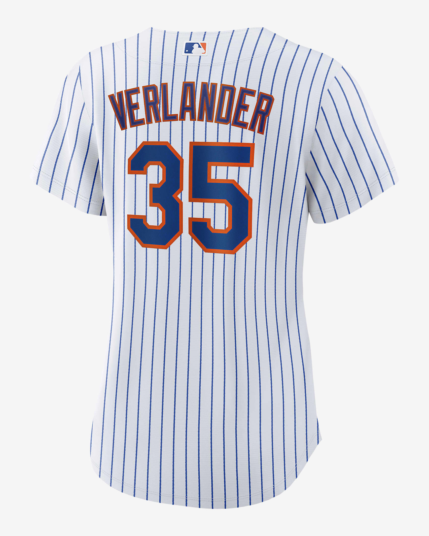 MLB New York Mets (Justin Verlander) Women's Replica Baseball Jersey - White/Royal