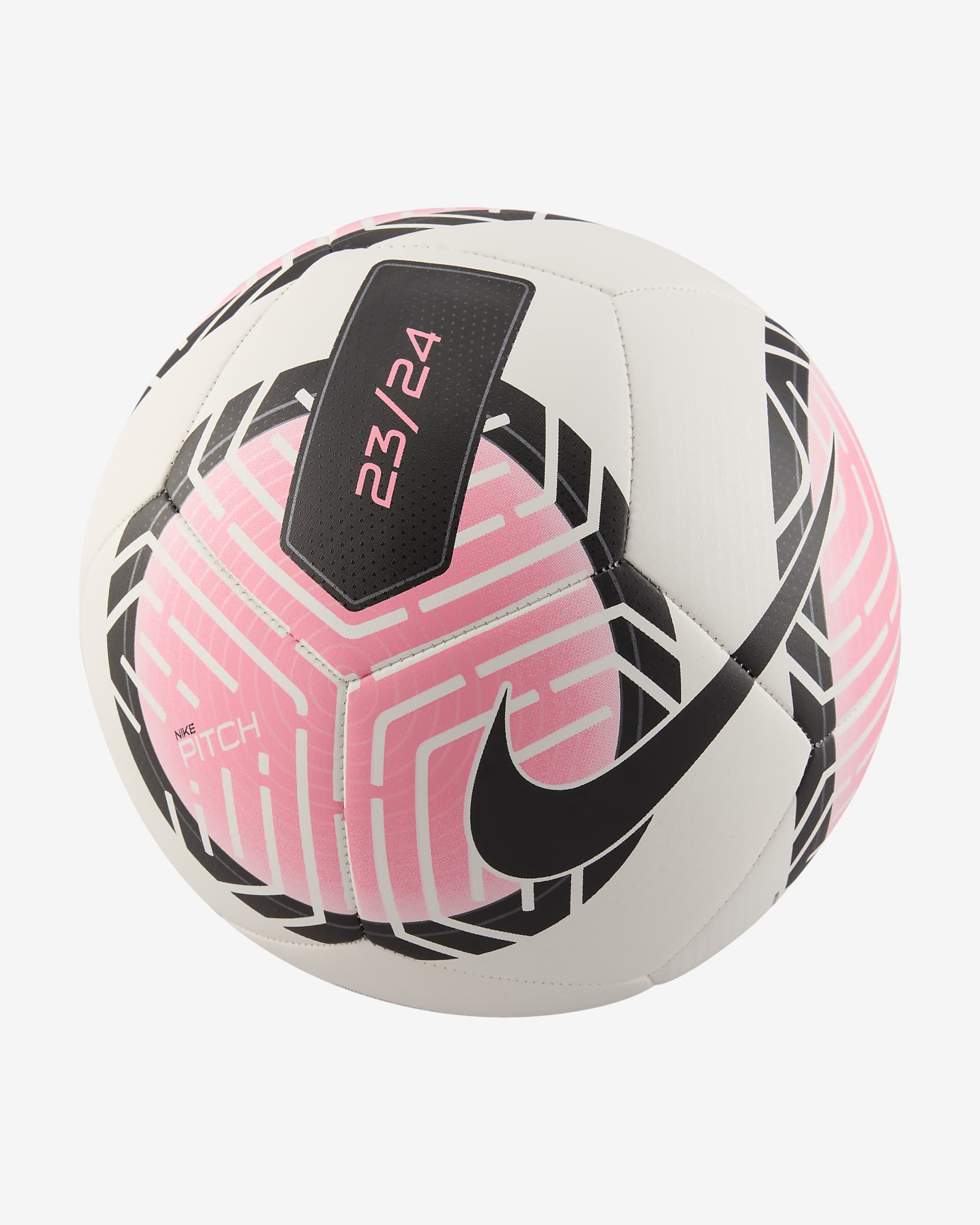 Nike Pitch Balón de fútbol - Blanco/Sunset Pulse/Negro