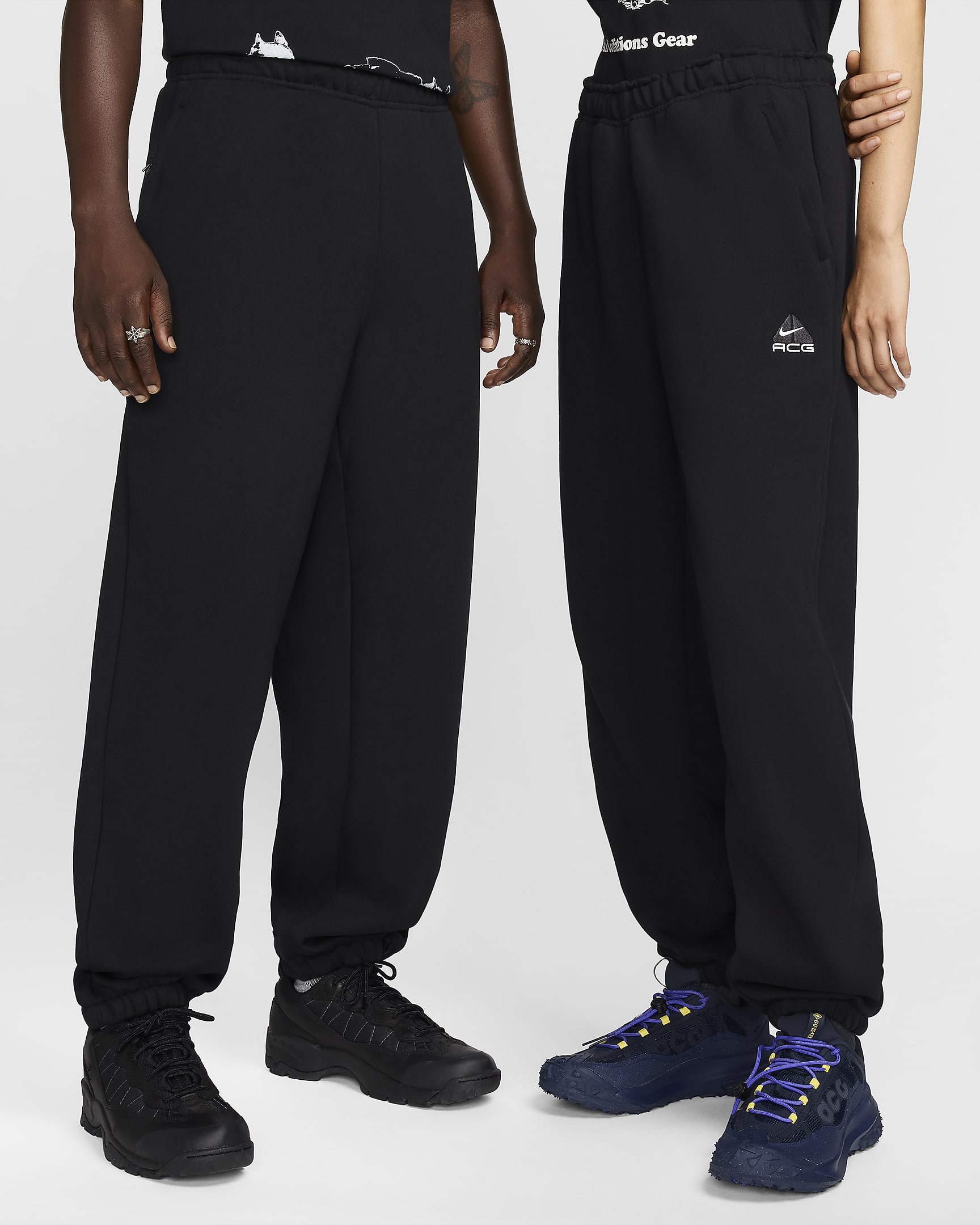 Nike ACG Lungs Therma-FIT Repel 'Tuff Fleece' Trousers - Black/Anthracite/Summit White