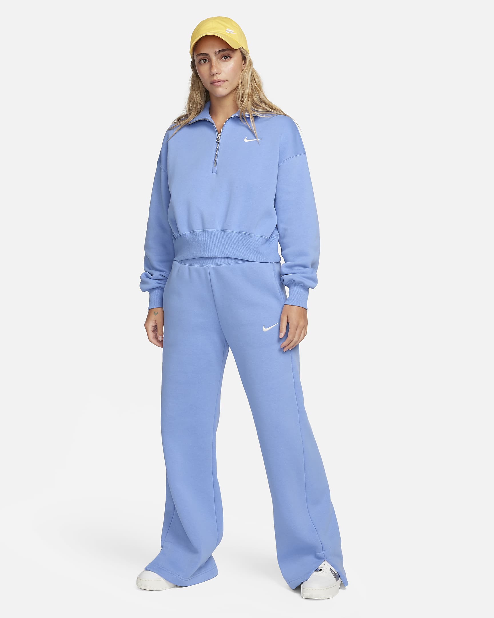 Nike Sportswear Phoenix Fleece Women's Oversized 1/2-Zip Crop ...
