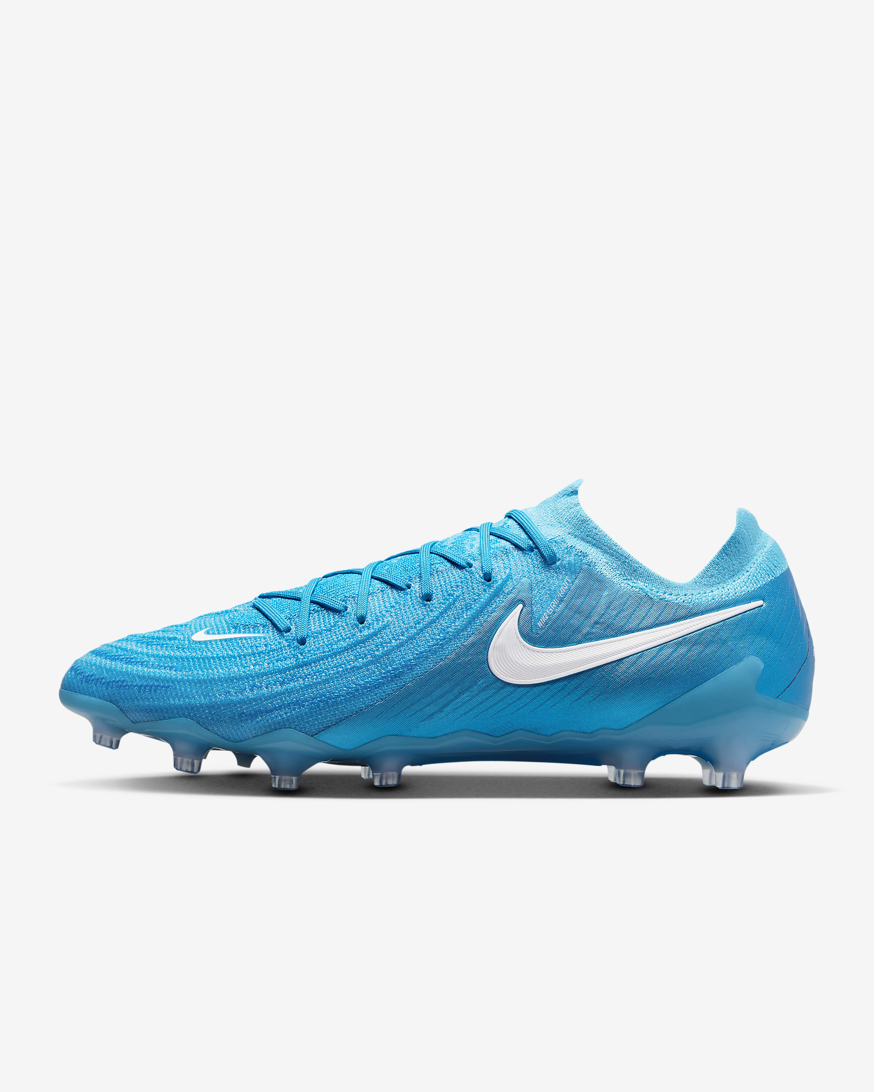 Nike Phantom GX 2 Elite low-top voetbalschoenen (kunstgras) - Blue Fury/Wit