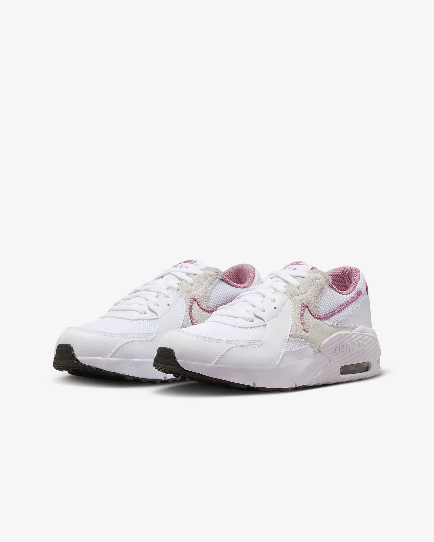 Nike Air Max Excee Older Kids' Shoes - White/White/Elemental Pink