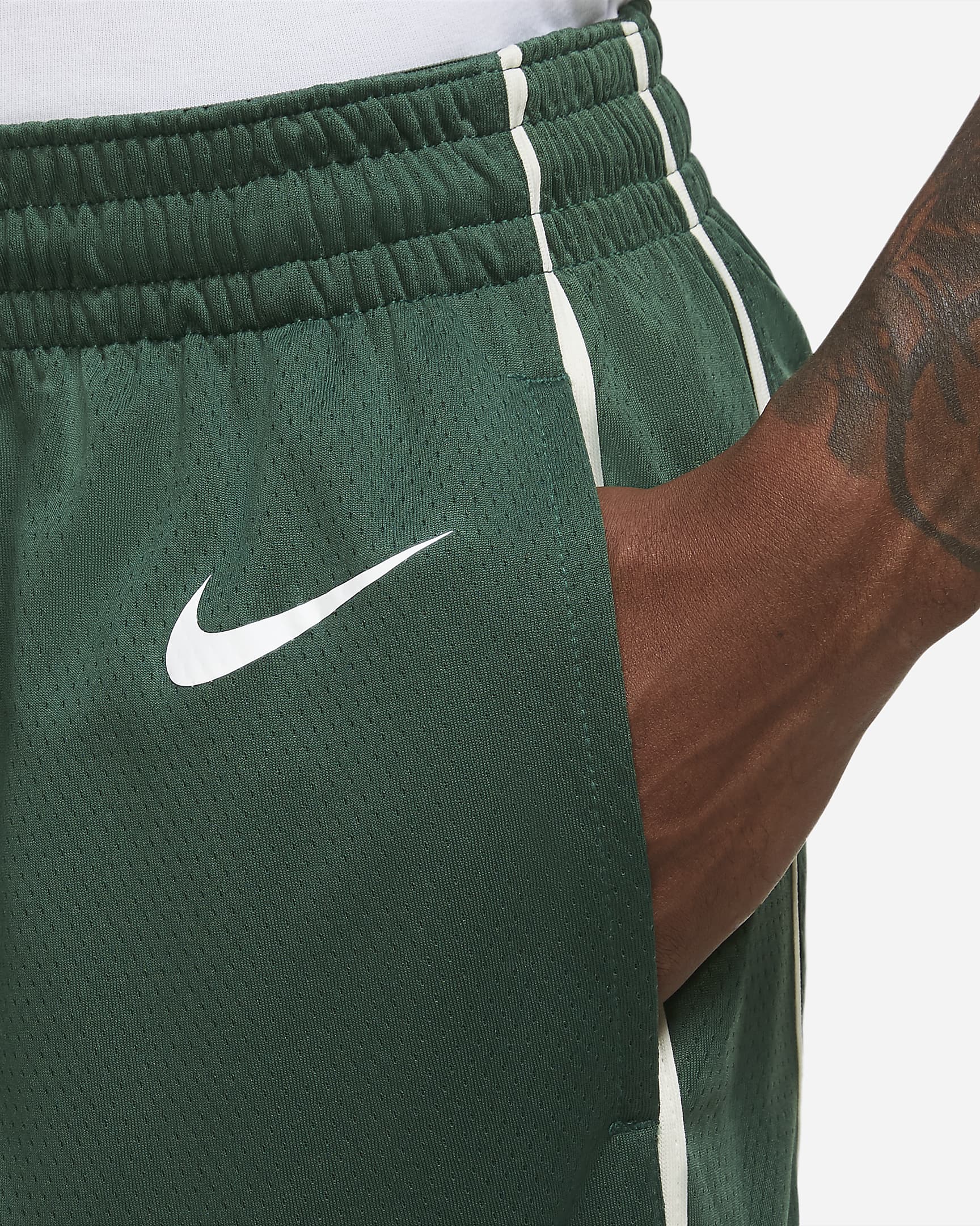 milwaukee bucks cream shorts