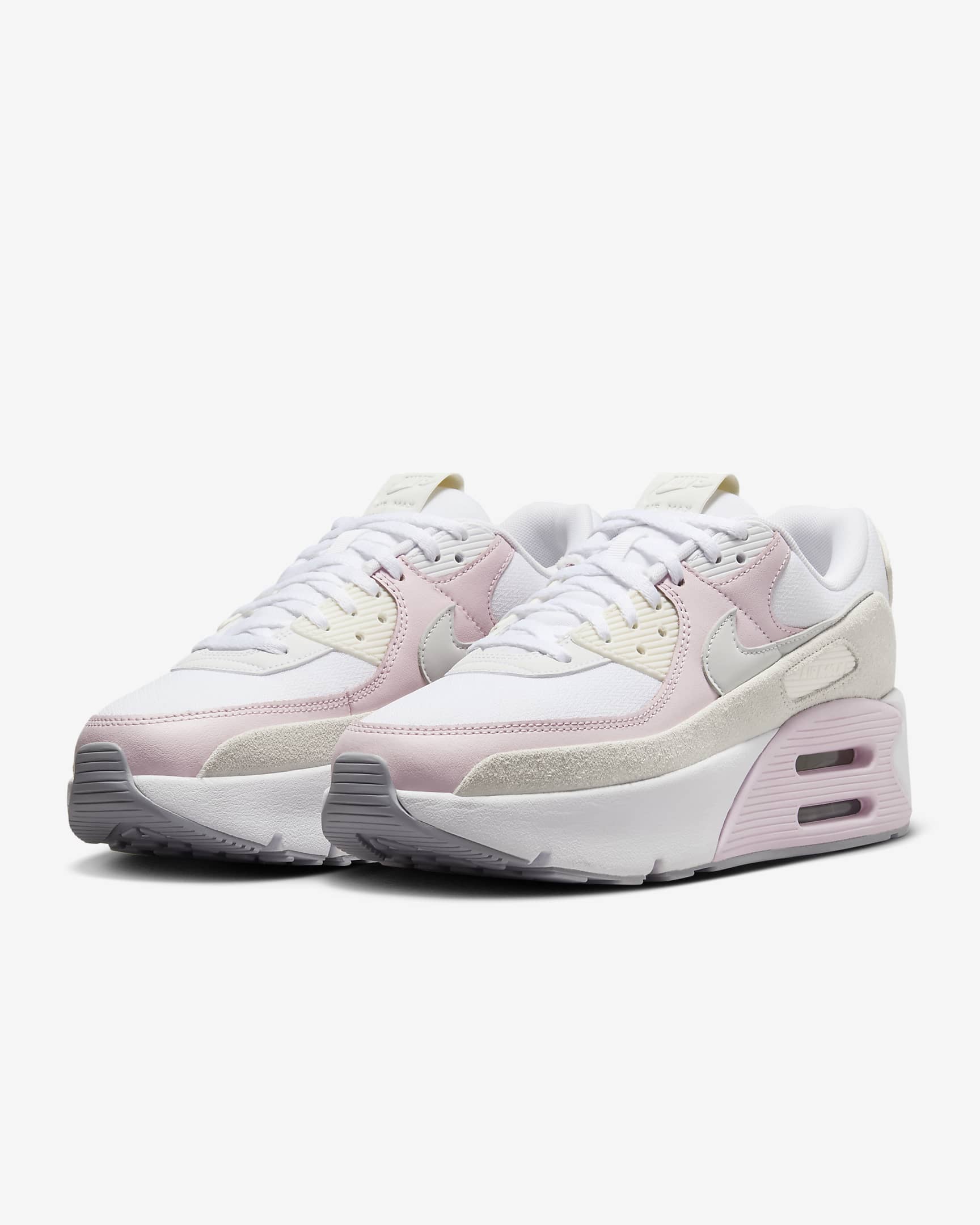 Nike Air Max 90 LV8 女鞋 - 白色/Wolf Grey/Summit White/Photon Dust