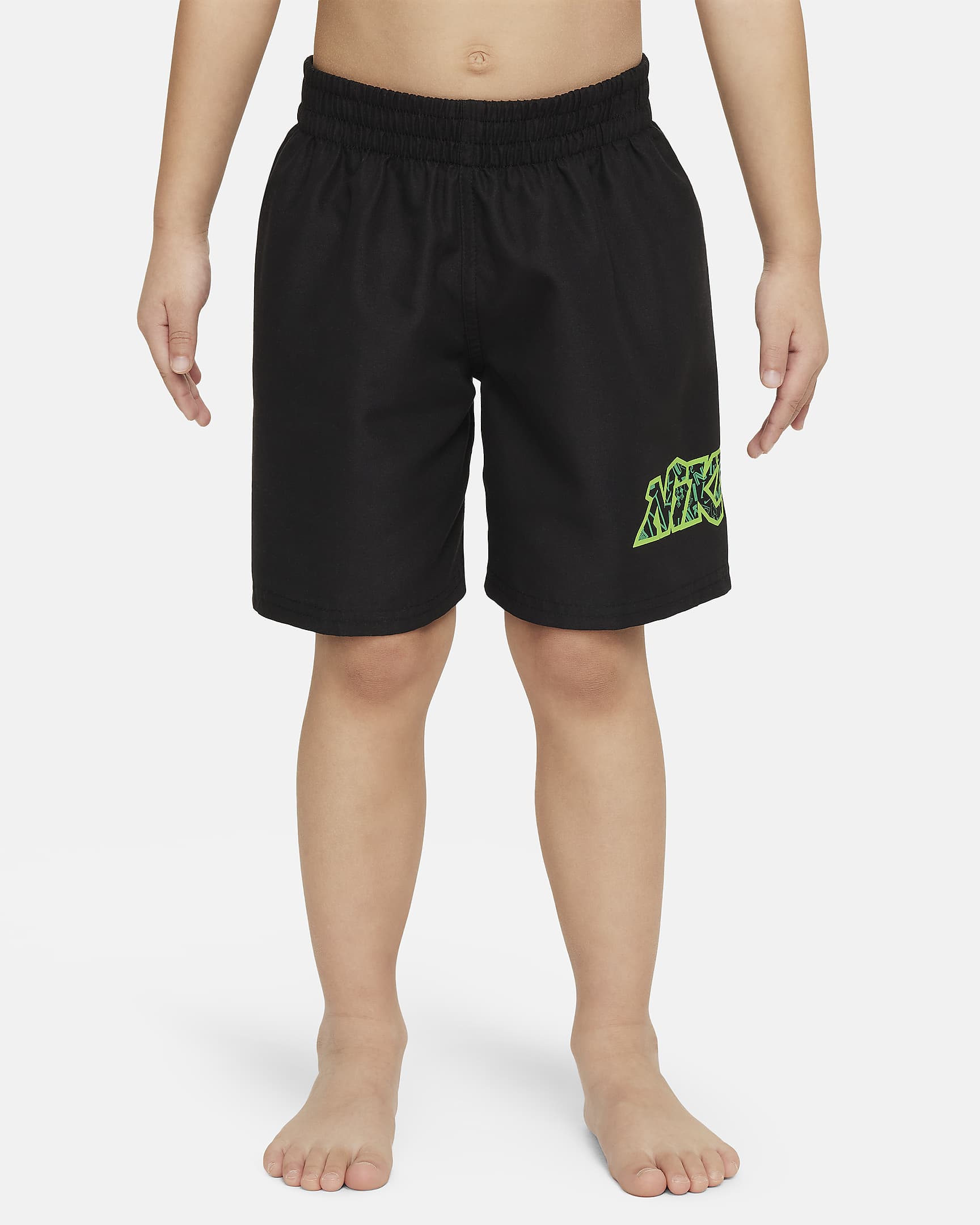 Shorts de voleibol de 13 cm para niños talla pequeña Natación Nike Jumble - Negro