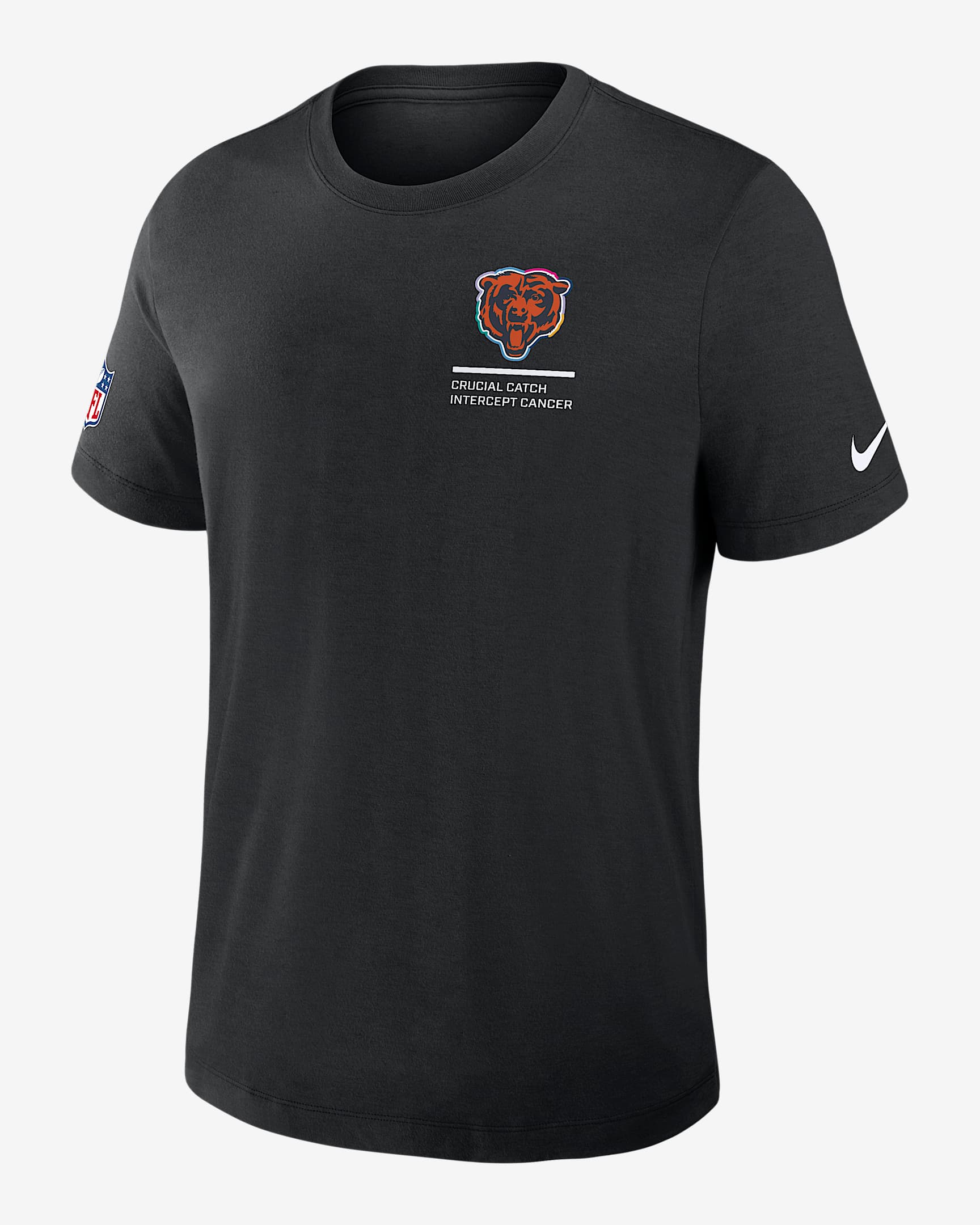 Playera Nike Dri-FIT de la NFL para hombre Chicago Bears Crucial Catch - Negro