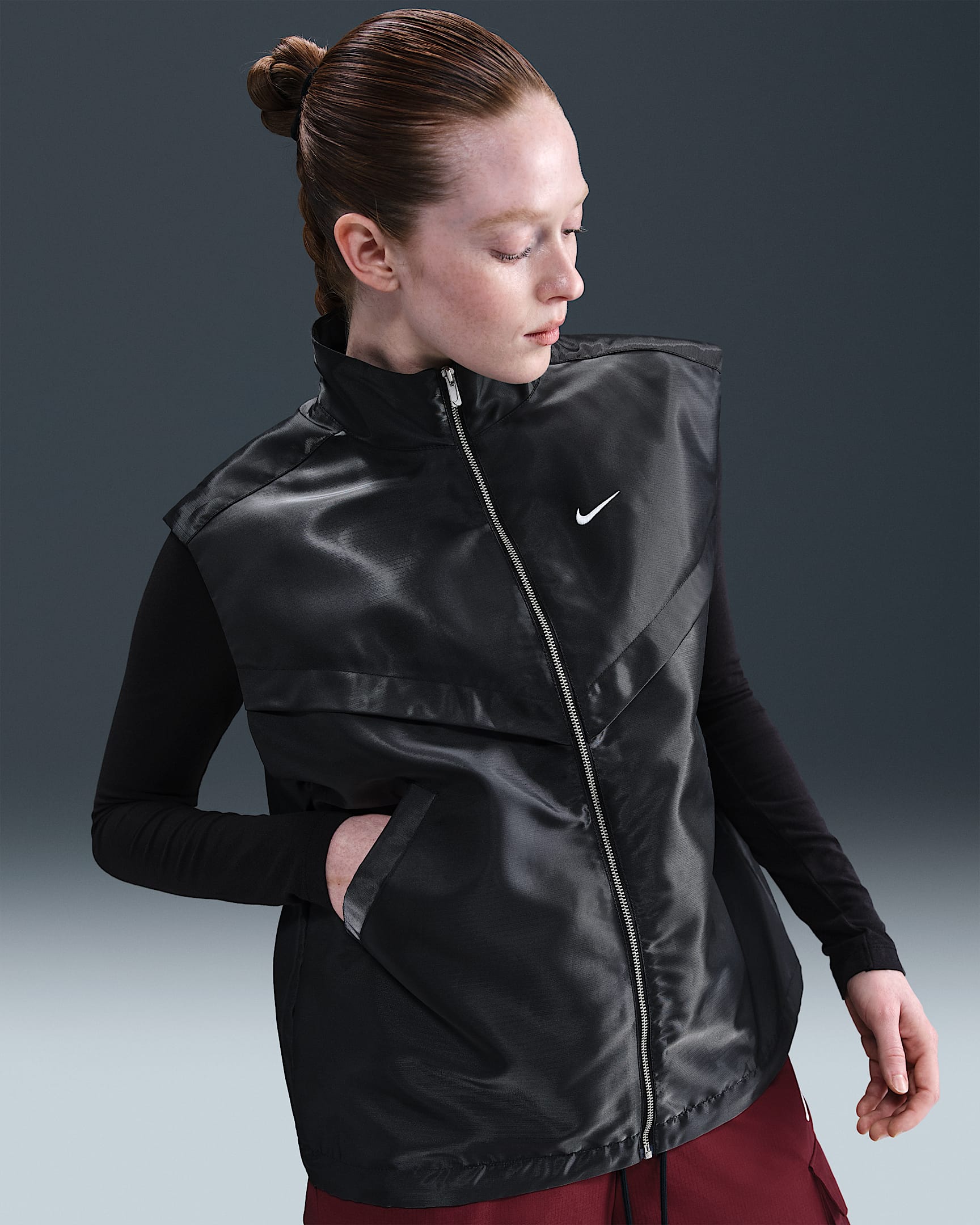 Nike Sportswear Windrunner Women's Vest - Black/White