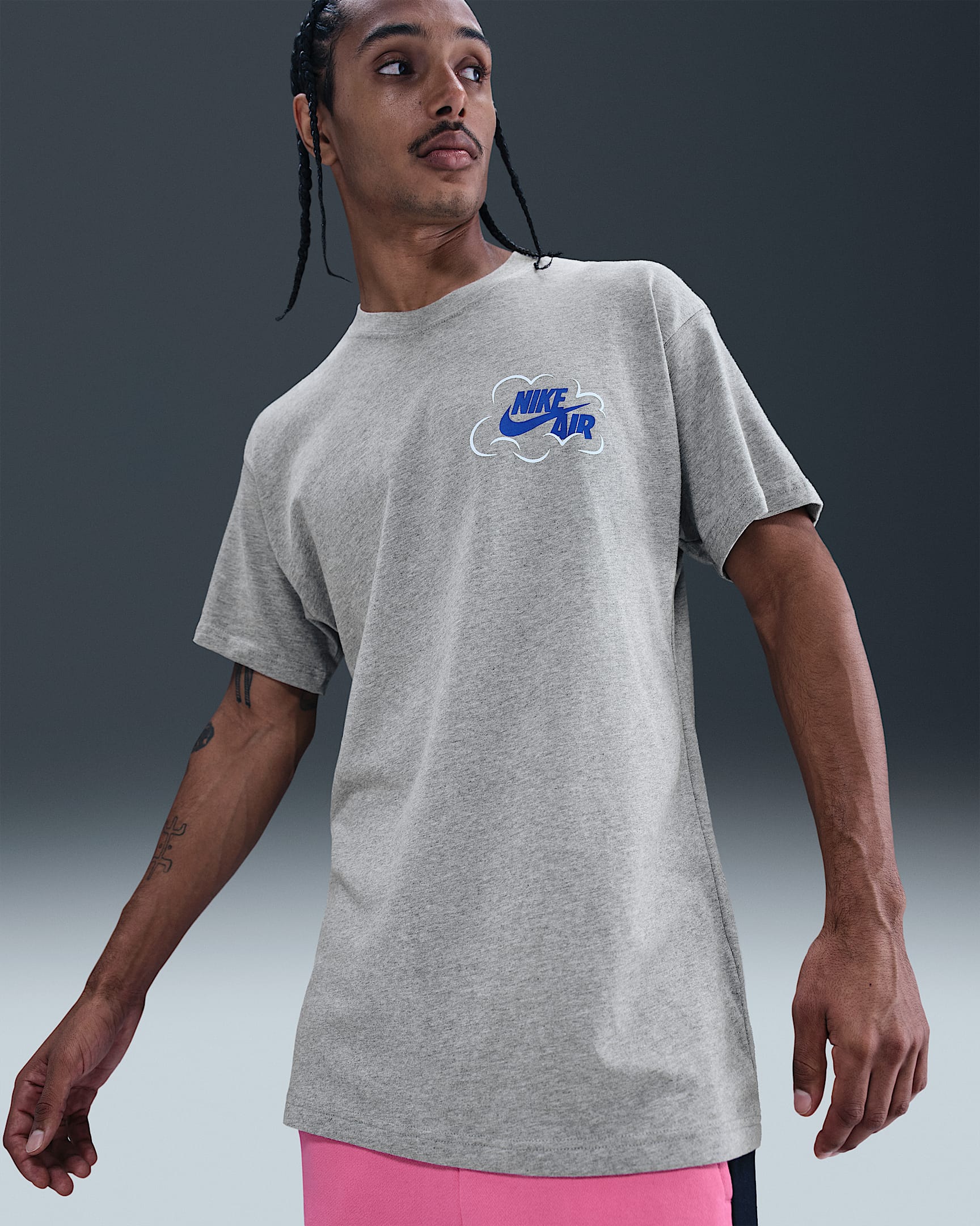 T-shirt Nike Sportswear pour Homme - Dark Grey Heather
