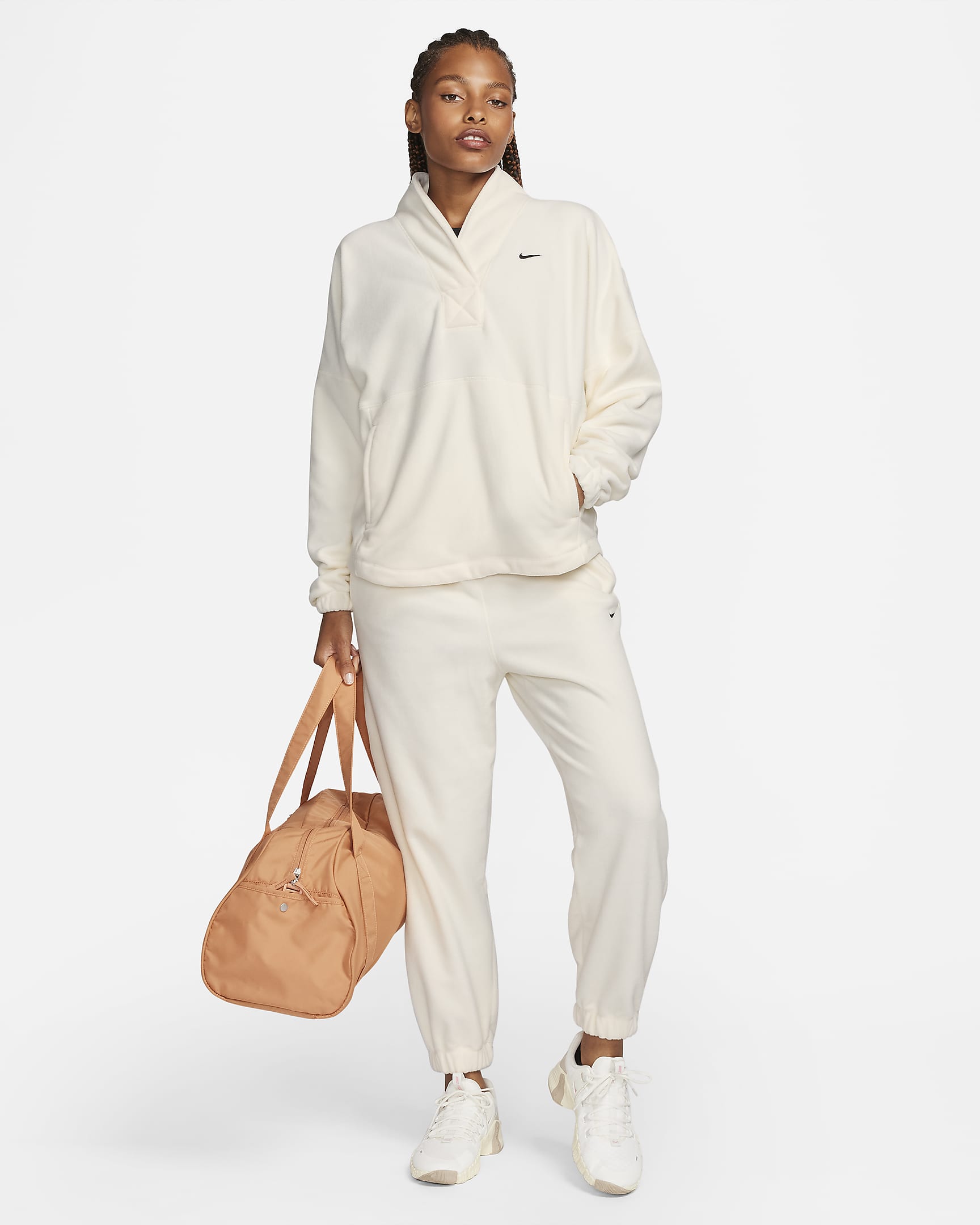 nike women's pullover therma flex top