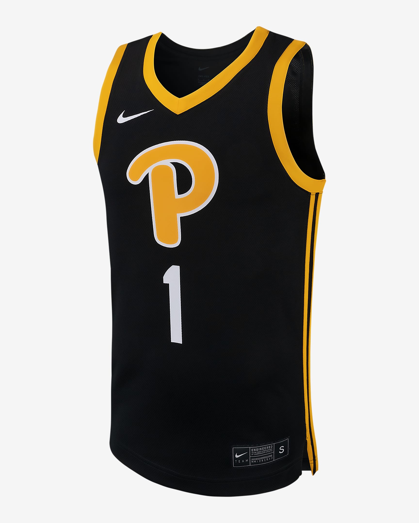 Jersey de básquetbol universitario Nike Replica para hombre Pitt - Negro