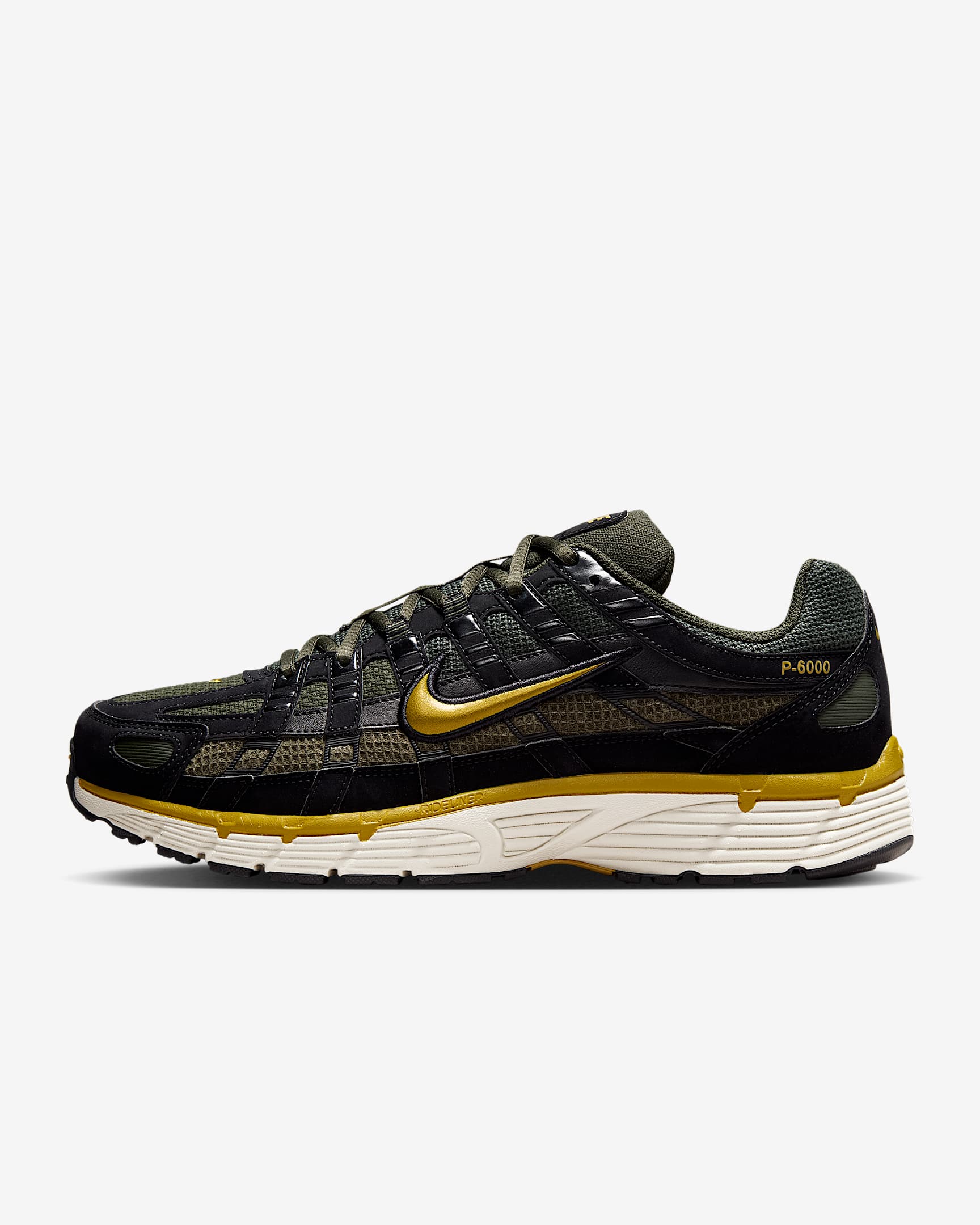 Tenis para hombre Nike P-6000 SE - Negro/Secuoya/Marrón verdoso claro/Ochre