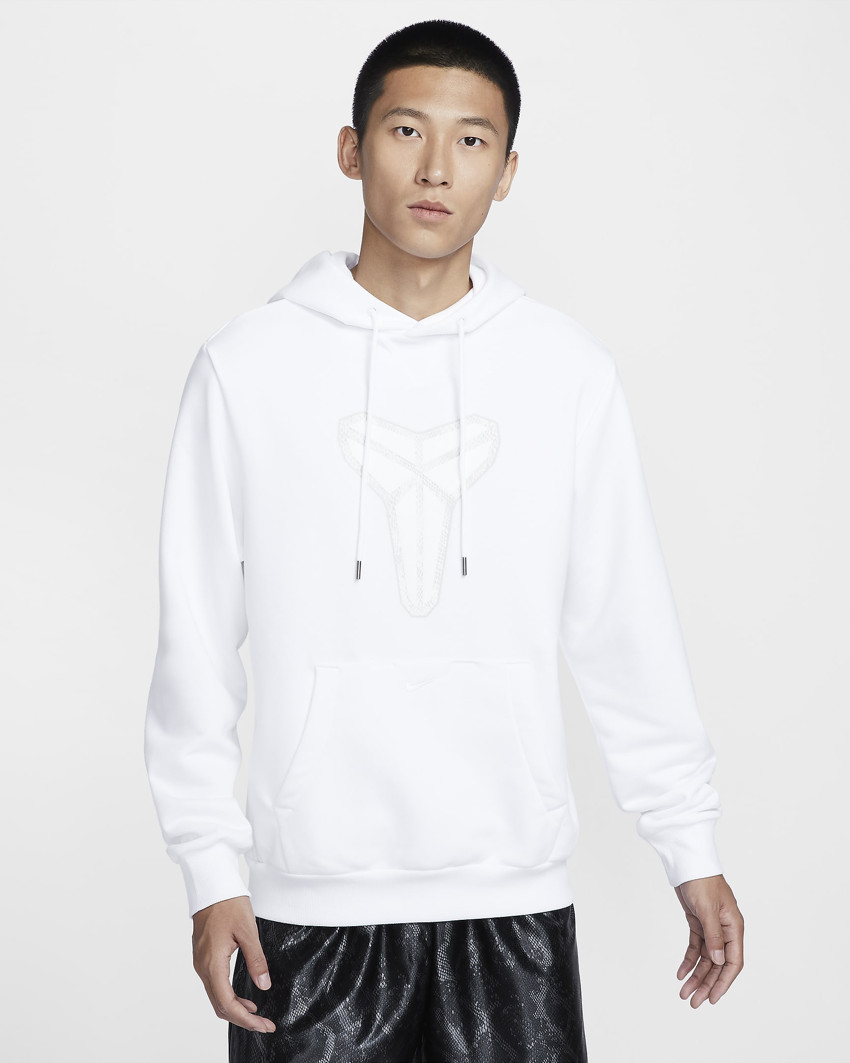 Kobe 男款 Dri-FIT Standard Issue 套頭籃球連帽上衣 - 白色/Summit White