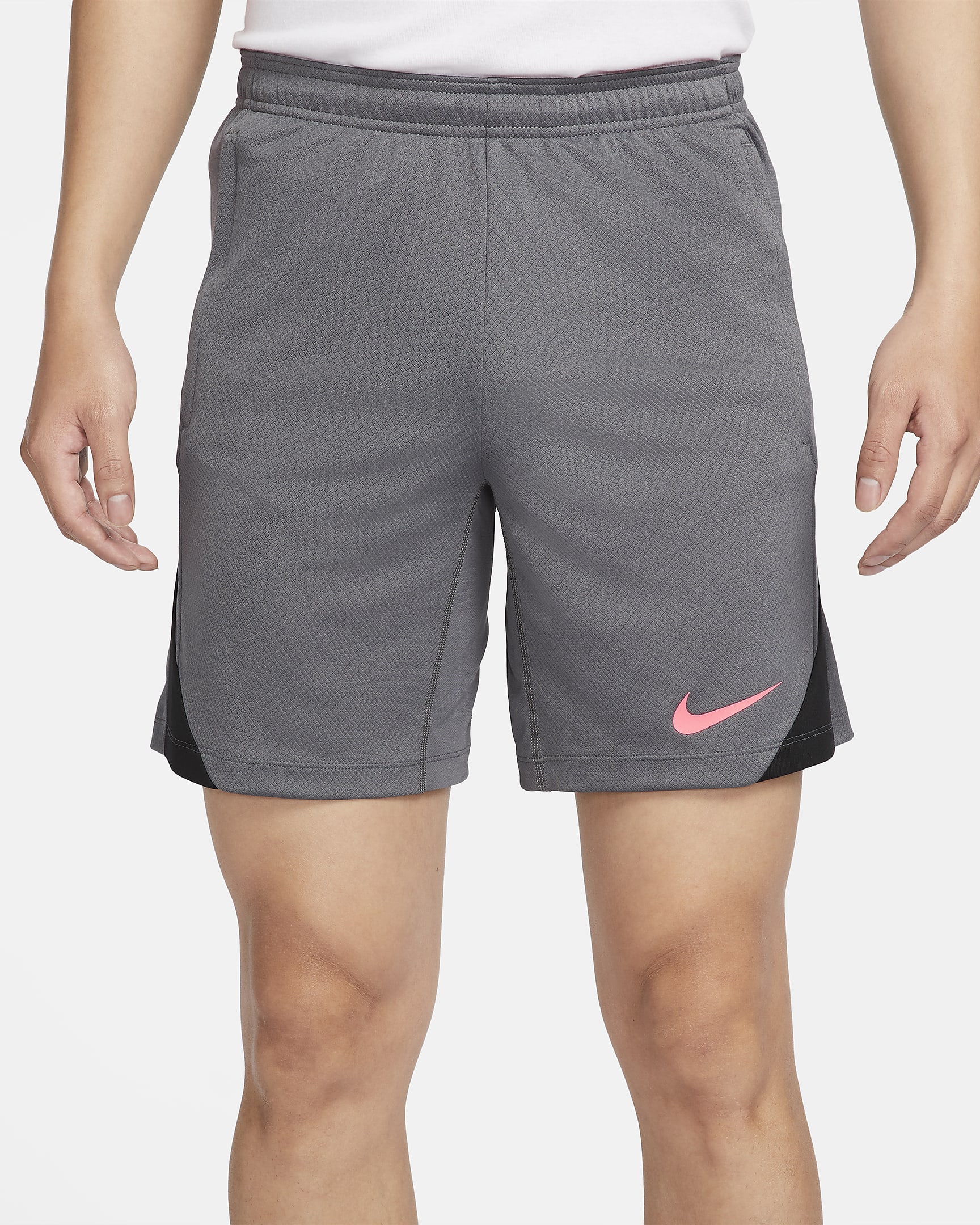 Nike Strike Men's Dri-FIT Football Shorts - Iron Grey/Iron Grey/Black/Sunset Pulse