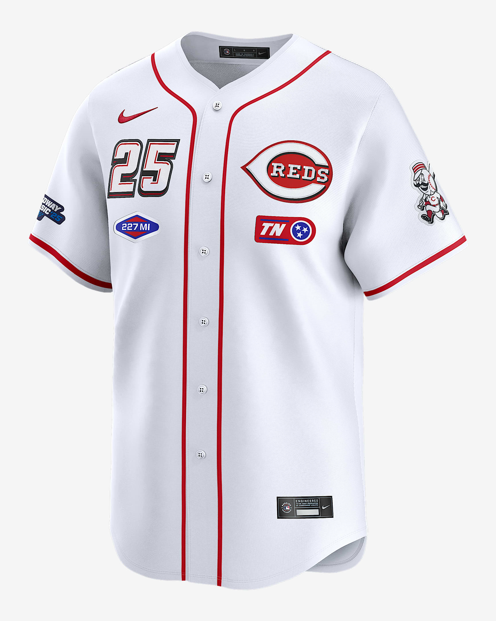 Cincinnati Reds Bristol Men's Nike Dri-FIT ADV MLB Limited Jersey - White