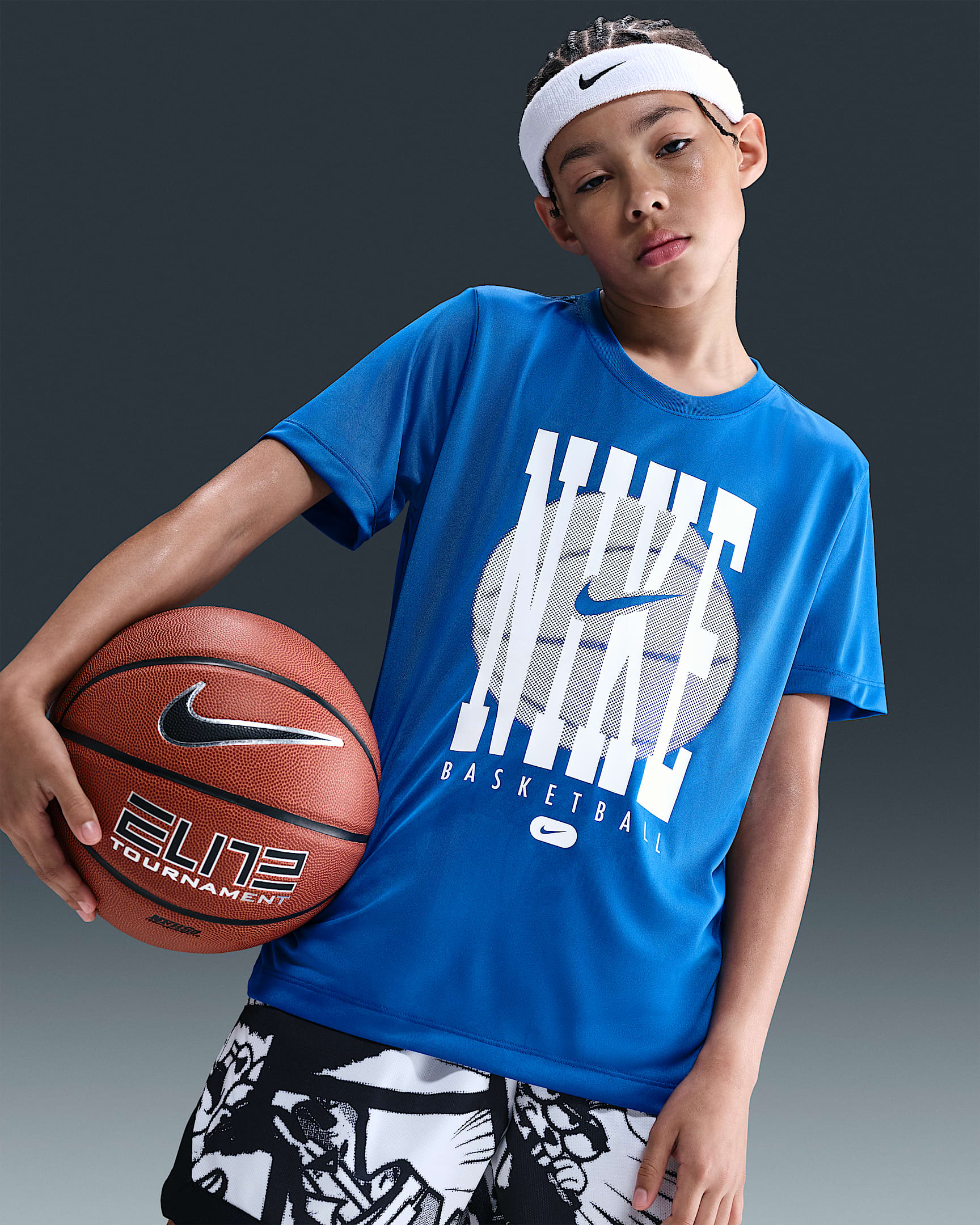 Playera de entrenamiento Dri-FIT para niños talla grande Nike Legend - Azul royal