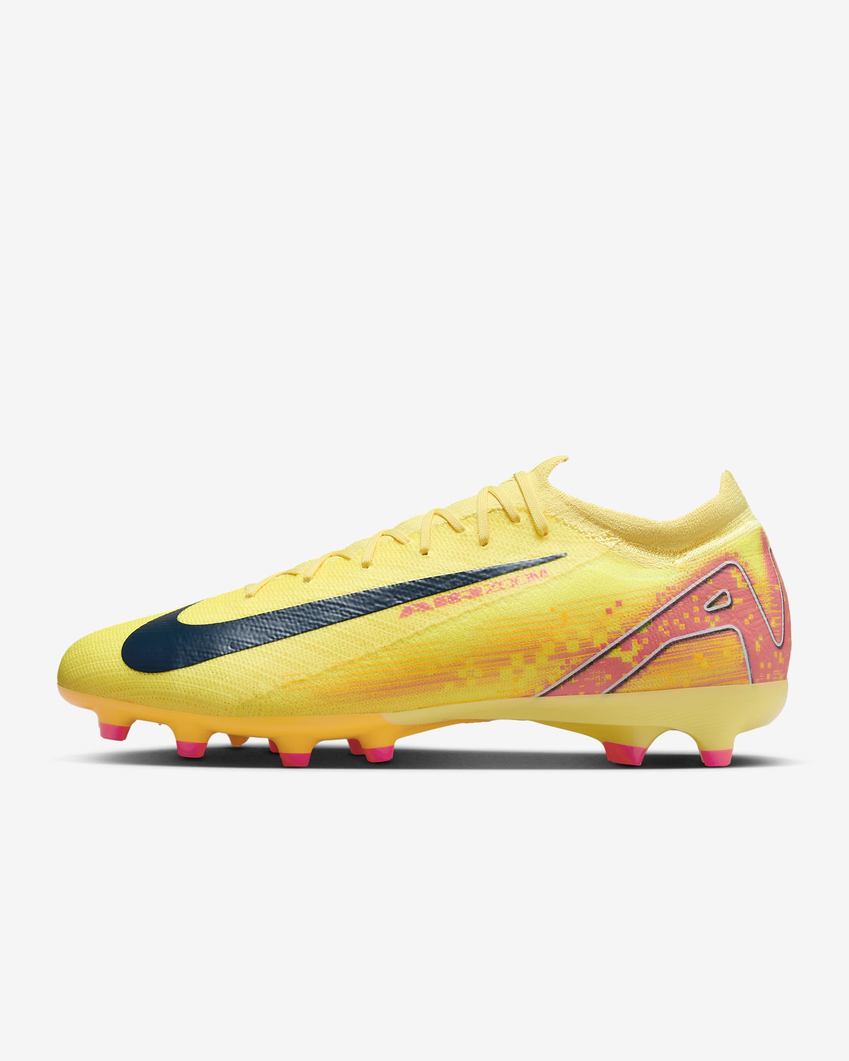 Nike Mercurial Vapor 16 Pro "Kylian Mbappé" AG-Pro Düşük Bilekli Krampon - Light Laser Orange/Armory Navy